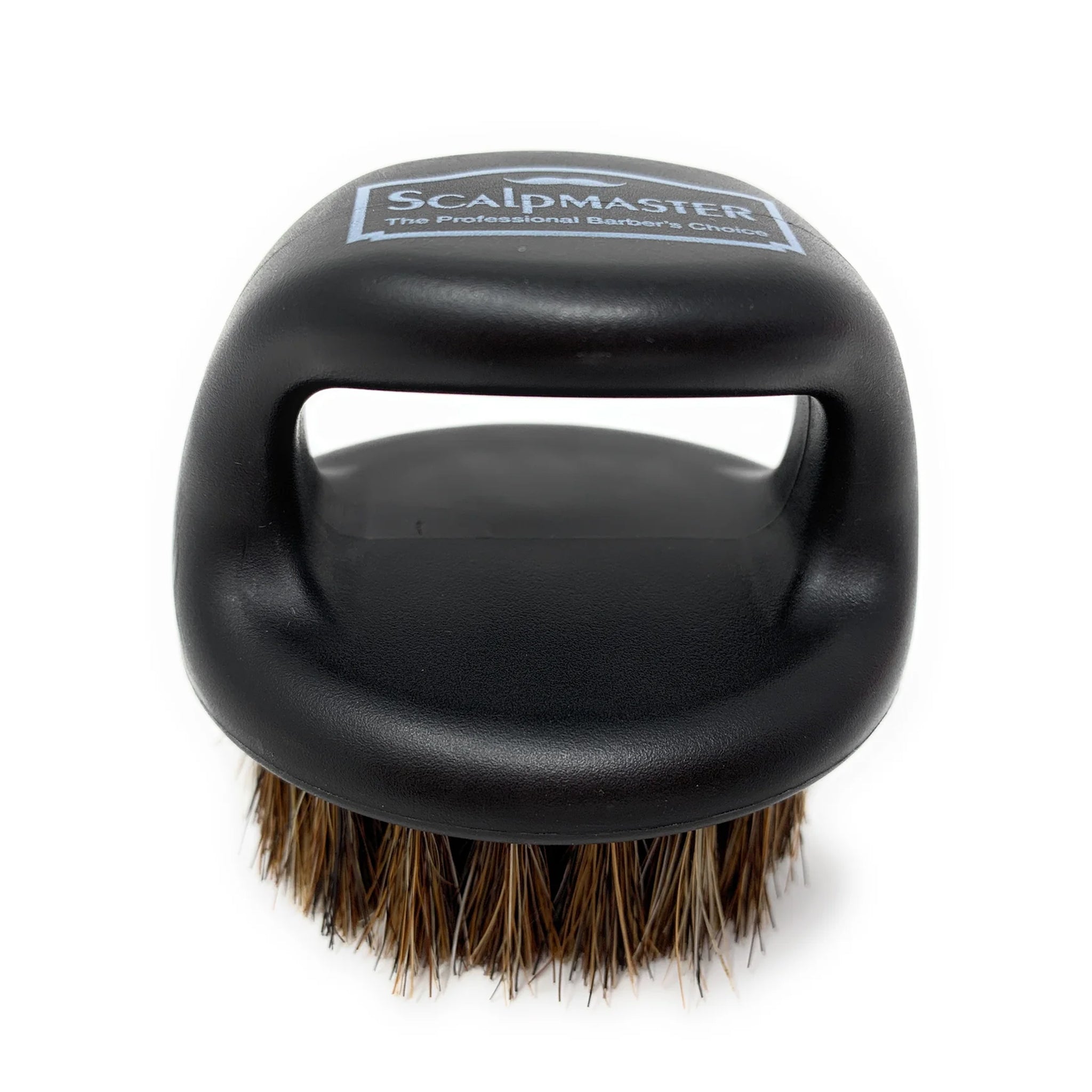 Scalpmaster Professional Barber Brush - 100% Boar Bristle with Loop Handle for Cleaning Clippers & Combs - Ideal for Salon, Home Haircuts & Grooming Kits (1 Piece)
