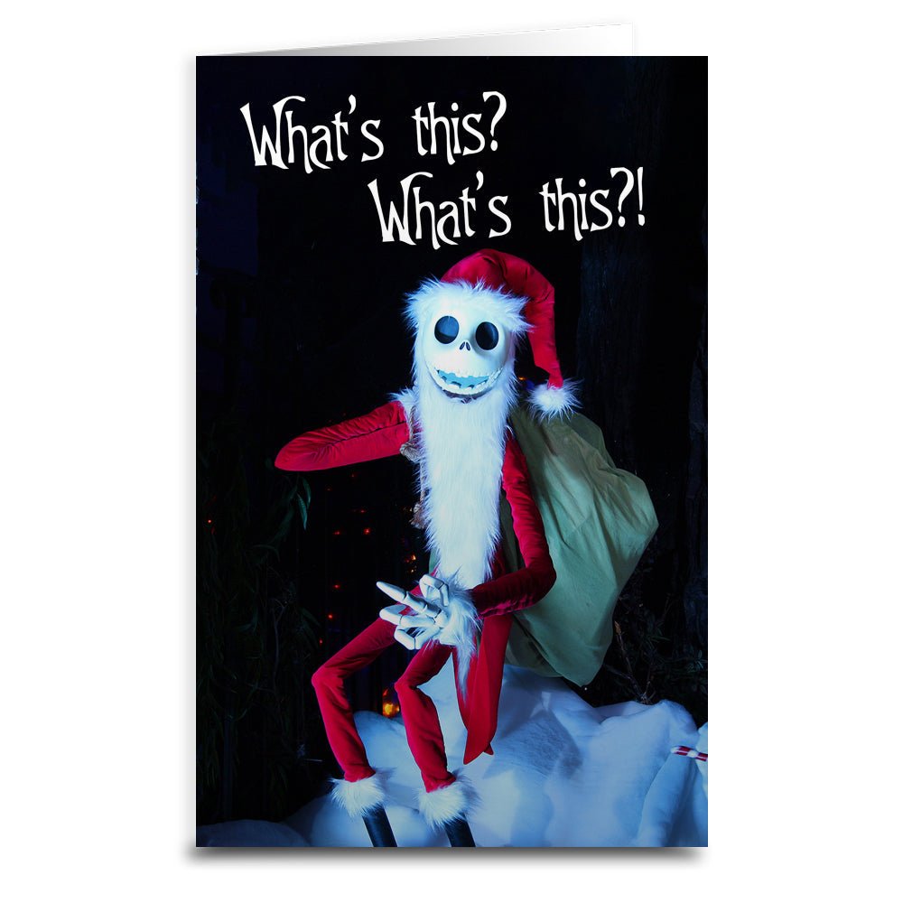 Nightmare Before Christmas 'What's This?' Greeting Card - Perfect for Halloween, Christmas, and Disney Fans