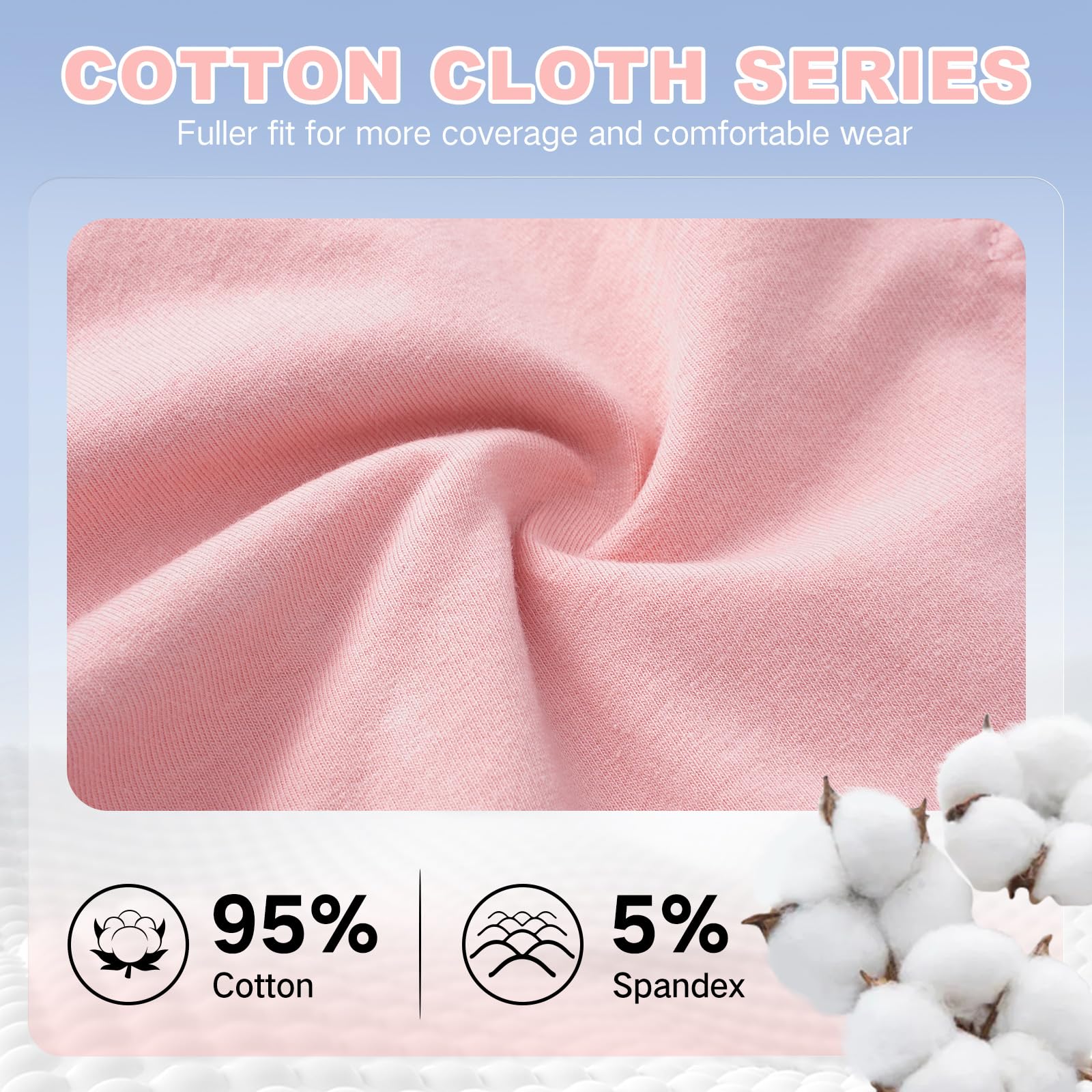 Hellove Women's Cotton Period Panties - Leak Proof Menstrual Underwear for Teens & Adults - Comfortable & Absorbent for Daily Wear, Overnight Protection & Active Lifestyles