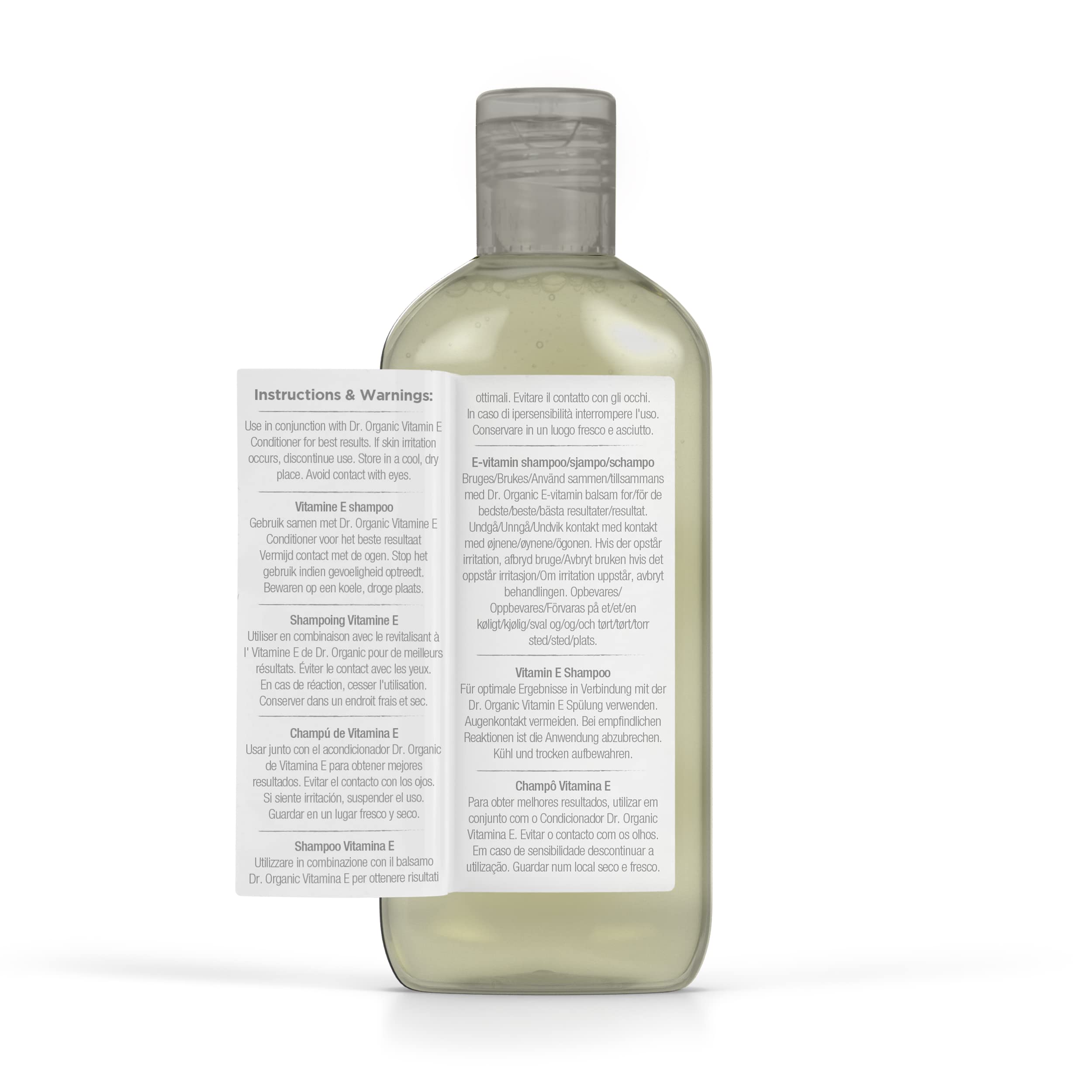 Organic Doctor Vitamin E Shampoo for Hair Growth & Repair - 9 fl oz Natural & Nourishing - Perfect for Dry, Damaged Hair & Scalp Care