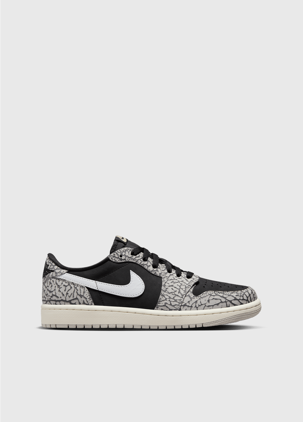 Air Jordan 1 Low OG 'Black Elephant' Men's Basketball Shoes - Retro Style Sneakers for Casual Wear, Street Fashion & Sneaker Collectors