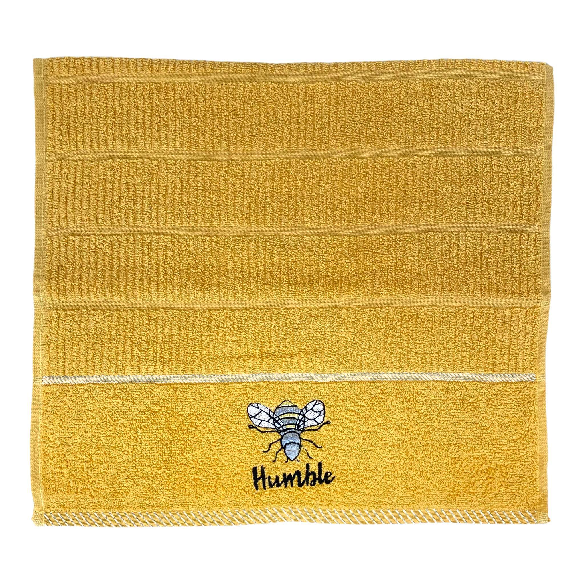 Bee Humble Kitchen Towel - Yellow | Absorbent & Durable Dish Towels for Cooking, Cleaning & Drying Dishes | Eco-Friendly Kitchen Essentials