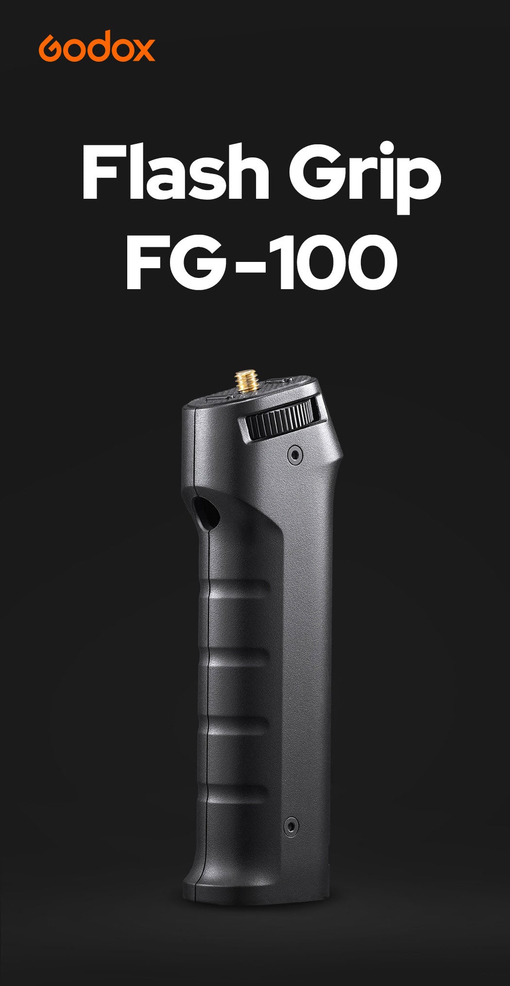 Godox FG 100 Flash Grip Handle - Compatible with Speedlites & Strobes - Perfect for On-Location Photography & Studio Lighting