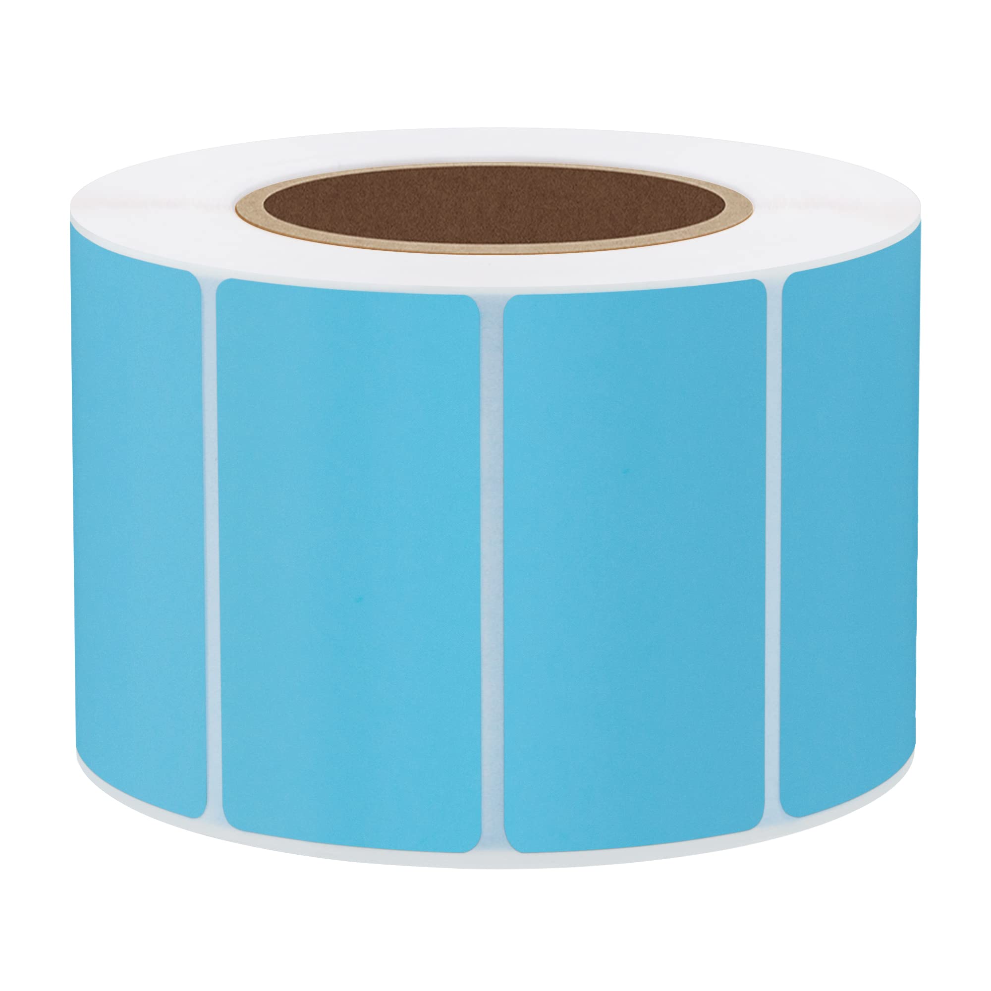 Hybsk 2x1 Inch Light Blue Direct Thermal Labels - Compatible with Rollo & Zebra Printers for Shipping, Barcodes, Address Labels | Perfect for E-commerce, Retail & Warehouse Labeling