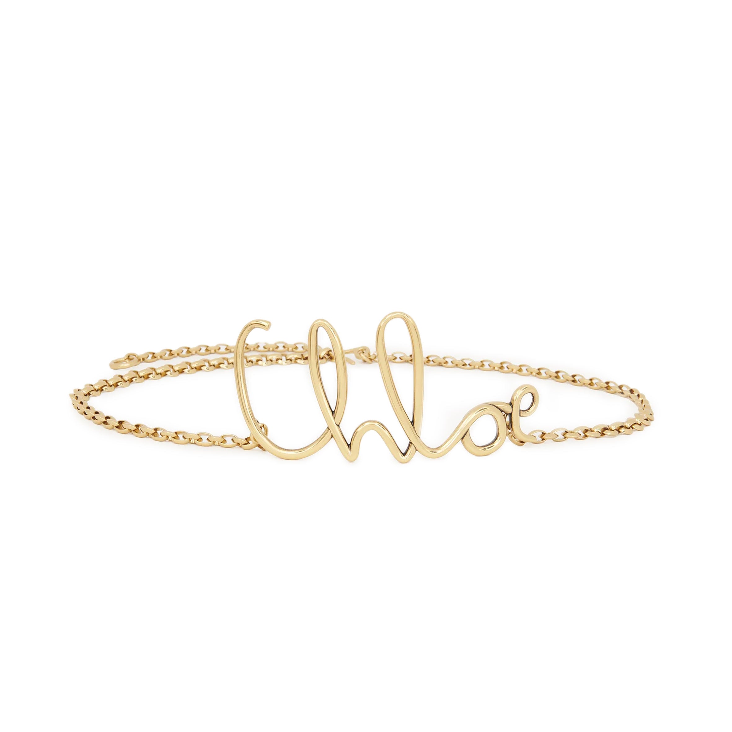 Chloe Small Logo Belt in Gold - Stylish Women's Fashion Accessory for Casual & Formal Outfits