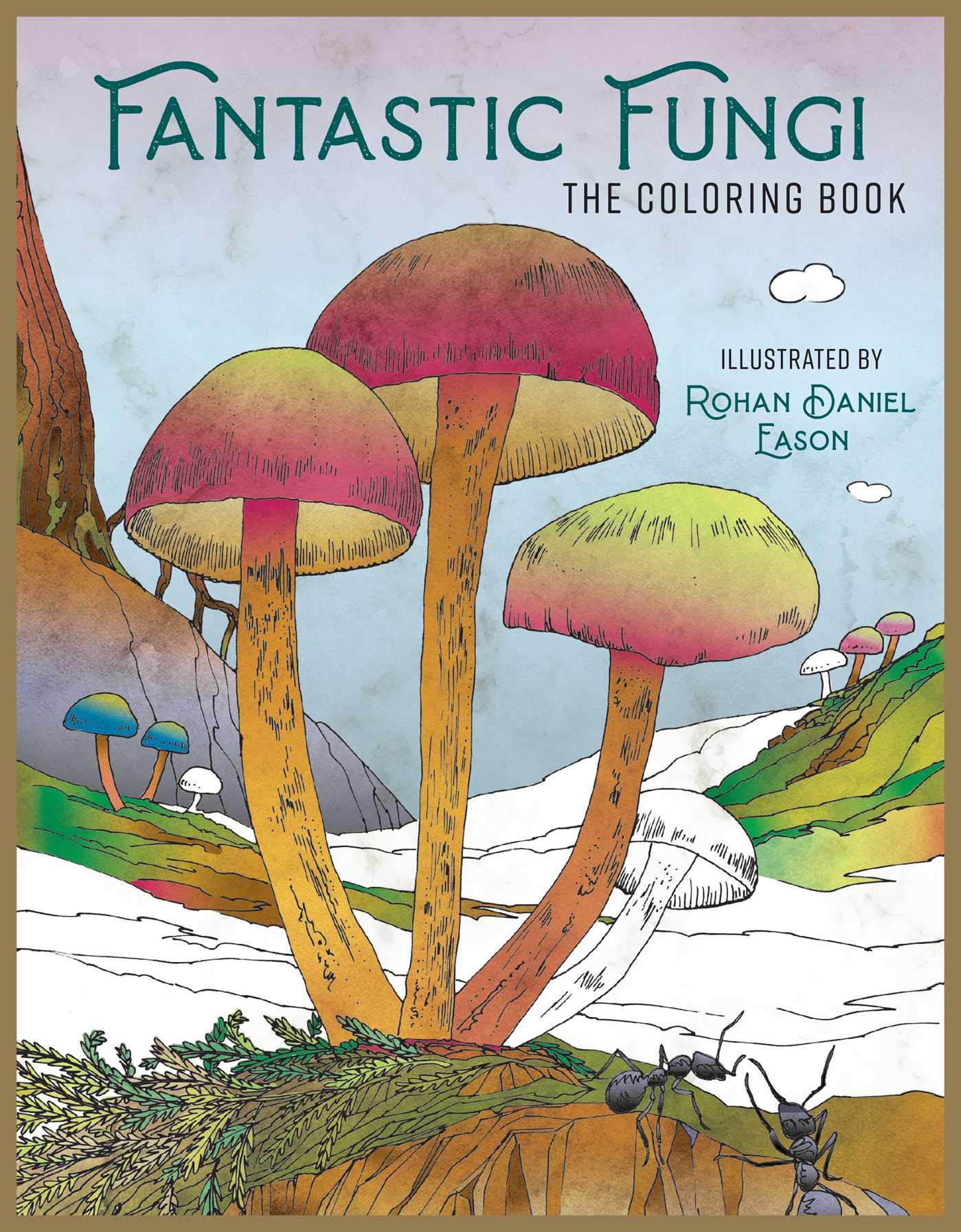 Fantastic Fungi Coloring Book for Adults - Relaxing & Stress Relief Mushroom Designs - Perfect for Meditation, Art Therapy & Nature Lovers