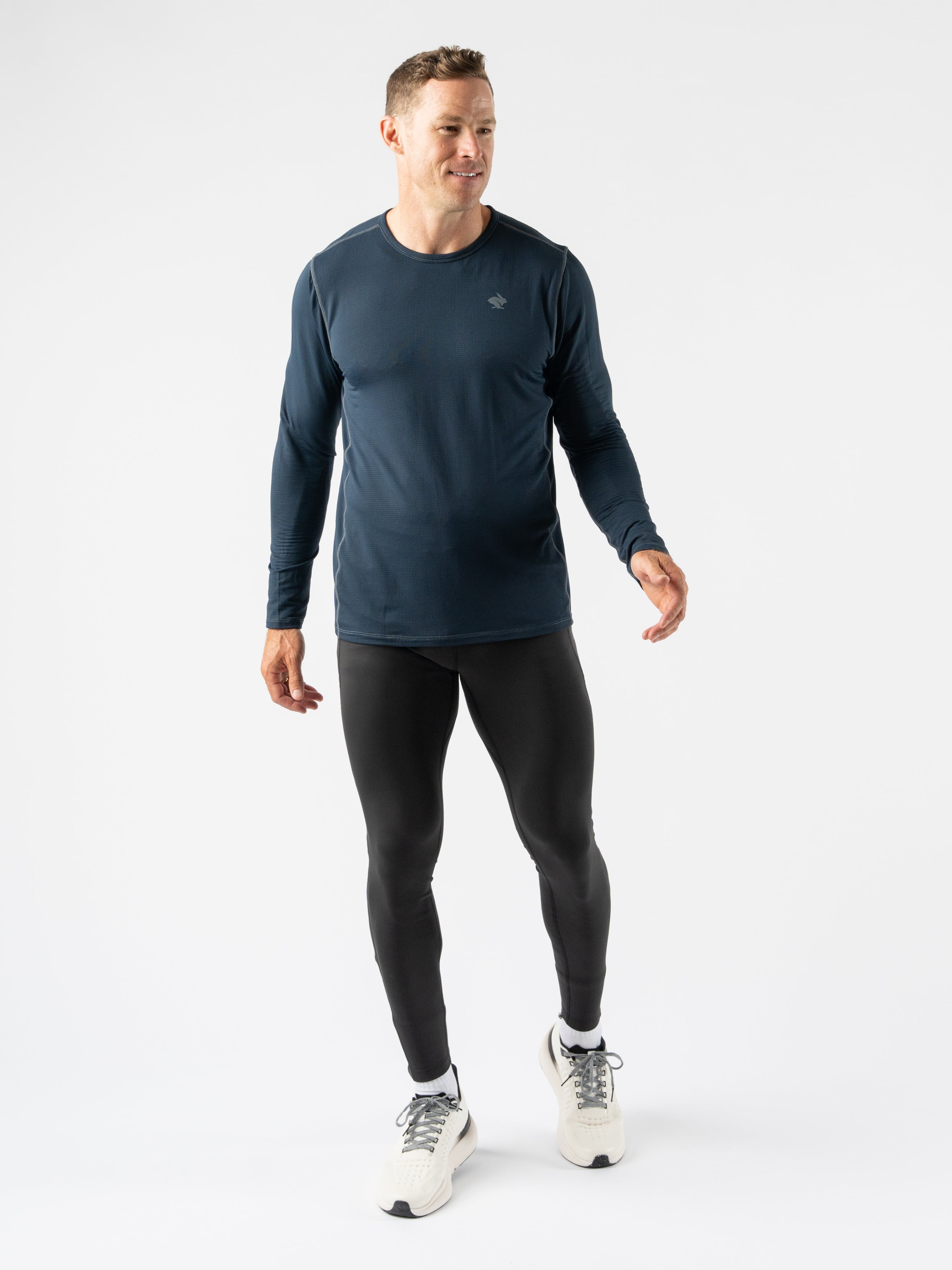 Men's Layer 1 Base Layer Shirt - Moisture Wicking Thermal Underwear for Cold Weather, Hiking, Running & Outdoor Activities