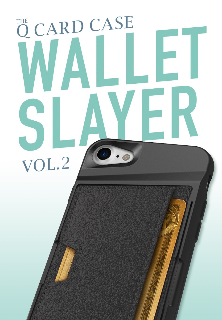 Smartish Fern Real Slim Protective Wallet Case for iPhone 14 with Kickstand & Credit Card Holder | Secure Phone Cover for Everyday Use, Travel & Business