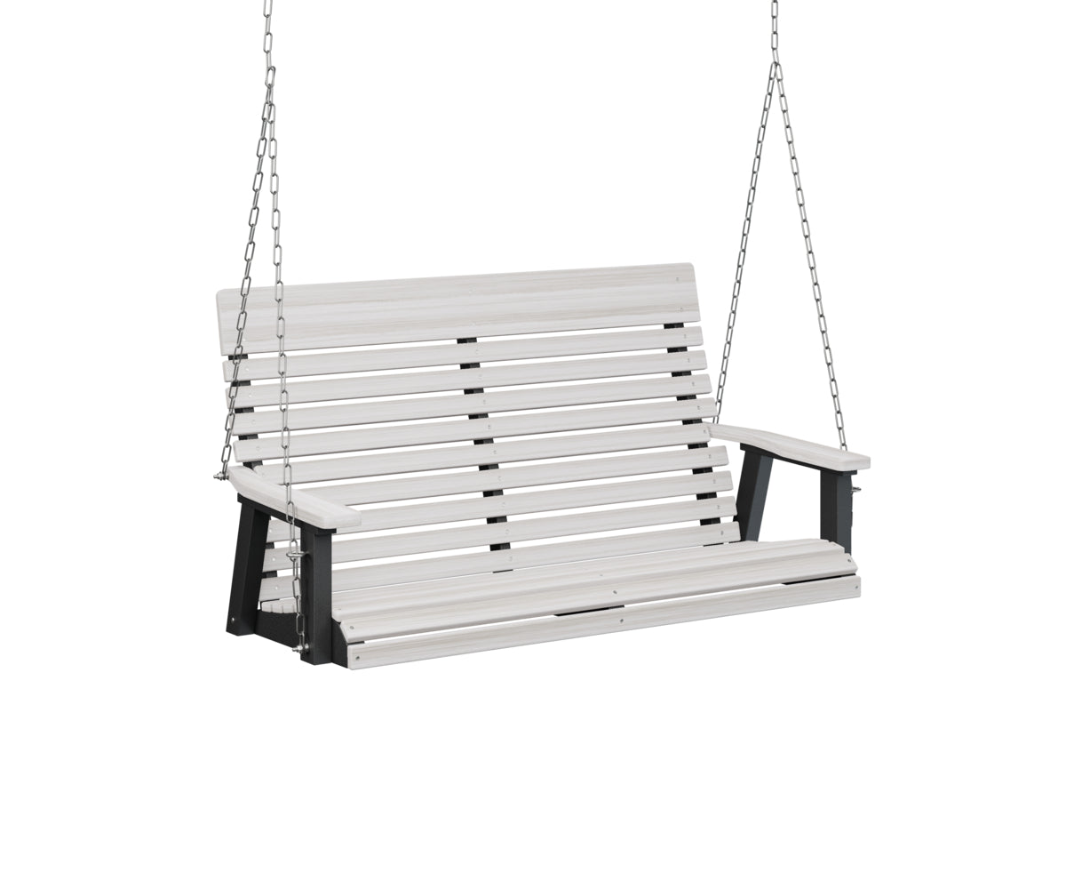 Berlin Gardens Casual Back Double Swing - Outdoor Patio Swing for Porch, Garden, or Backyard Relaxation - Sturdy & Comfortable 2-Person Bench Swing with Weather-Resistant Finish
