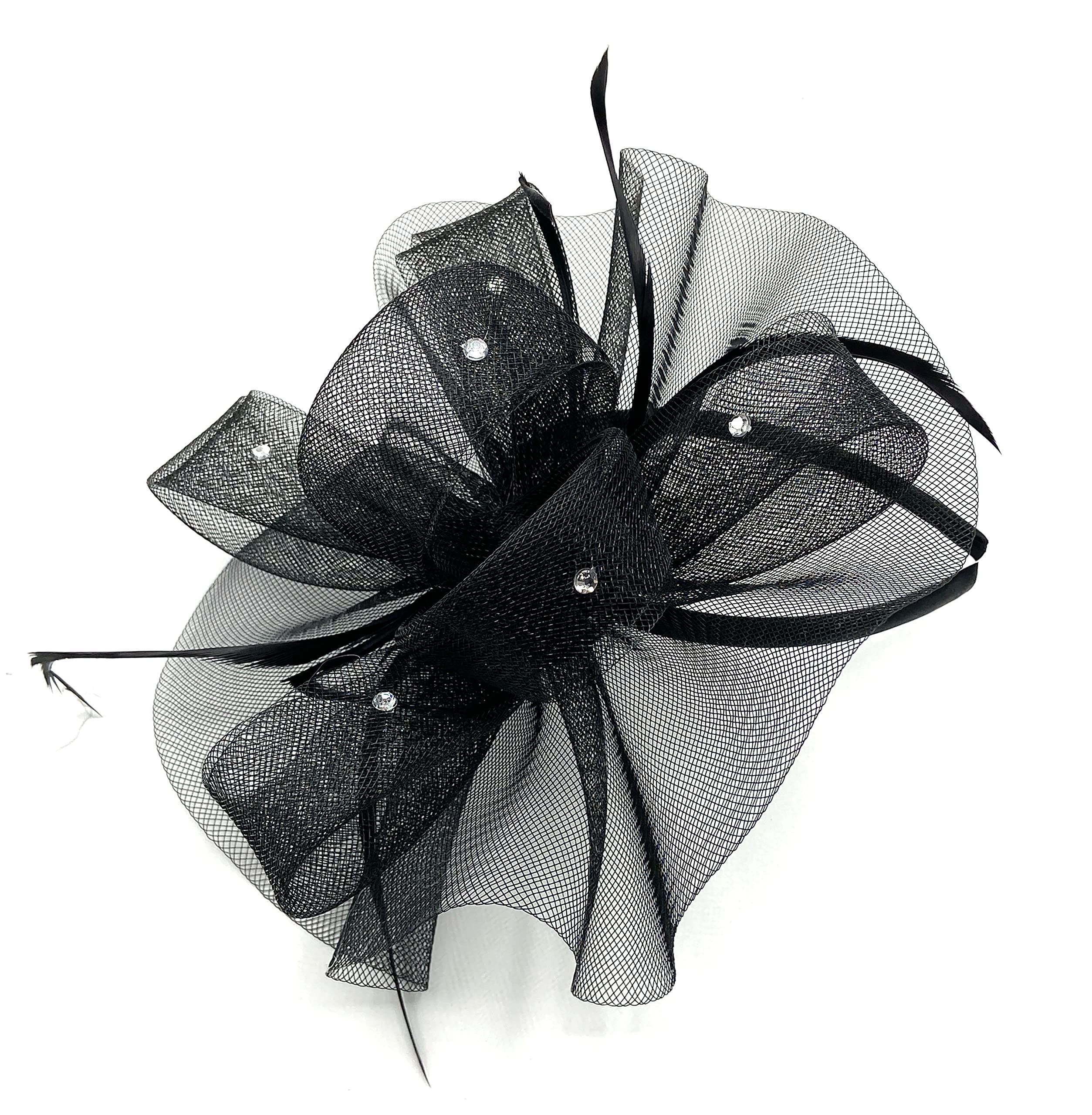 Ladies Large Feather Alice Band Hair Clip - Elegant Fascinator for Weddings, Races, Royal Ascot, Garden Parties & Summer Events
