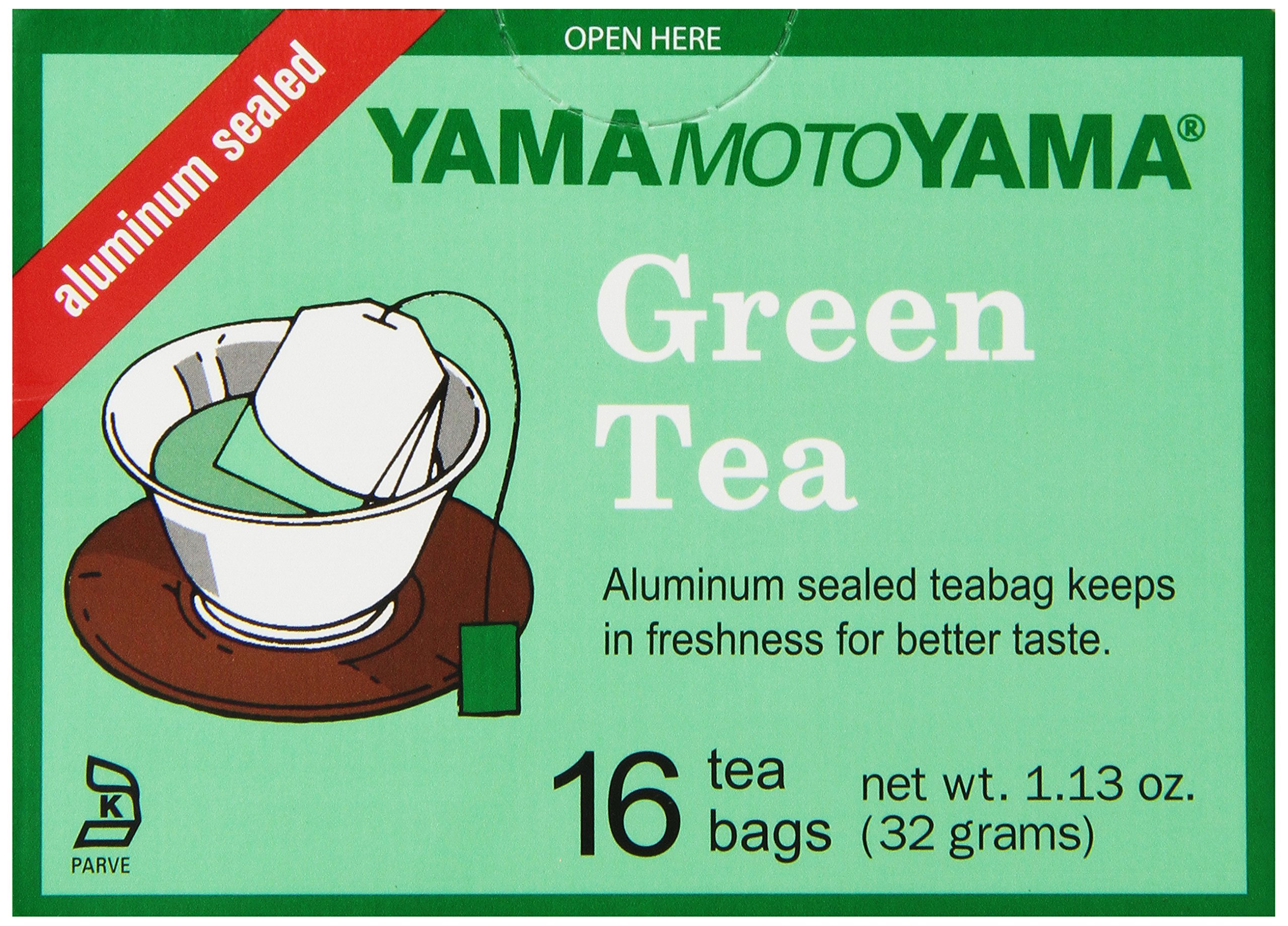 Yamamotoyama Premium Japanese Green Tea Bags - 1.13-Ounce (Pack of 6) | Authentic Matcha Flavor | Perfect for Morning Energy, Afternoon Relaxation & Office Refreshment