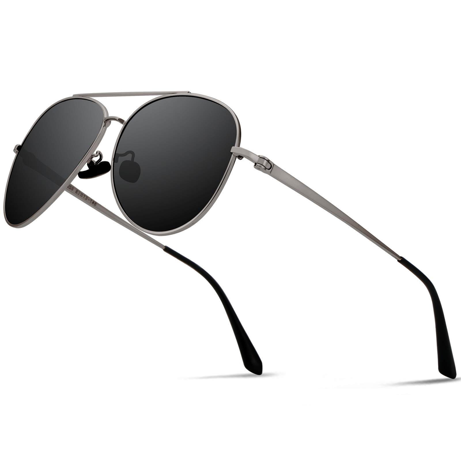 Guztag Men's Aviator Sunglasses - Polarized UV400 Protection Mirror Lens for Driving, Outdoor Sports & Fashion Accessories