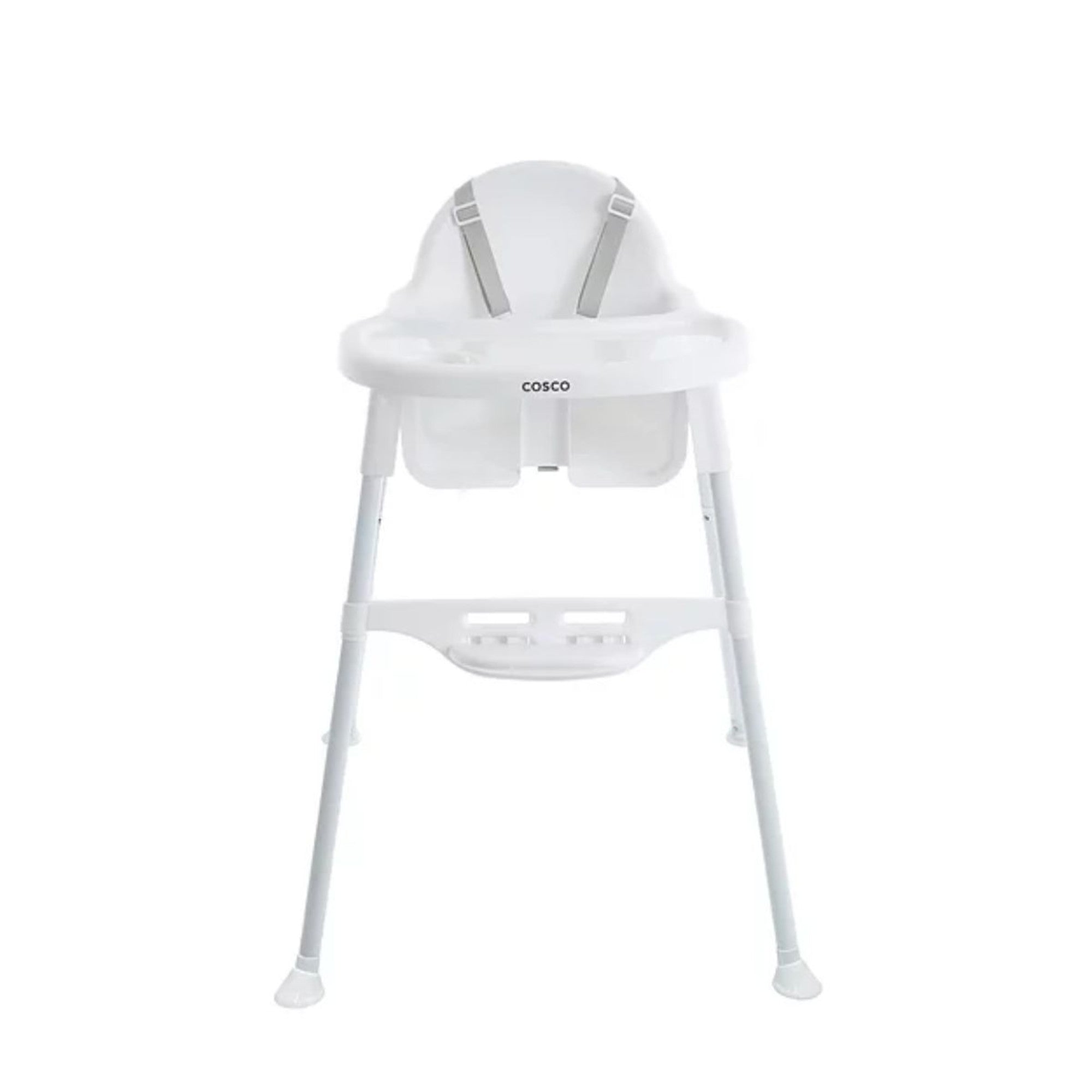 Cosco Canteen Highchair with Adjustable Footrest - White - Perfect for Babies & Toddlers Dining at Home or Restaurants