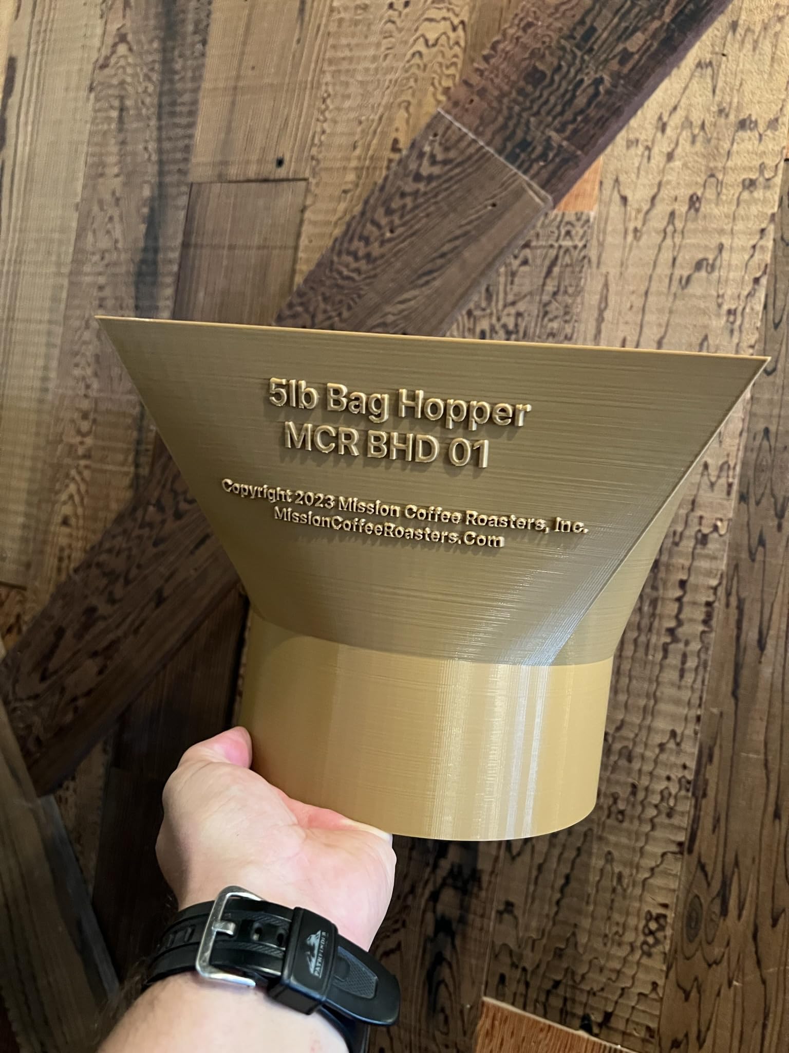 5LB Expansion Hopper for Ditting 1203 & 1403 Commercial Coffee Grinders - Black Funnel Only (Grinder Not Included) | Perfect for High-Volume Coffee Shops & Specialty Cafes