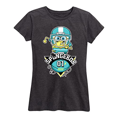 Football Spongebob 01 - Heather Charcoal