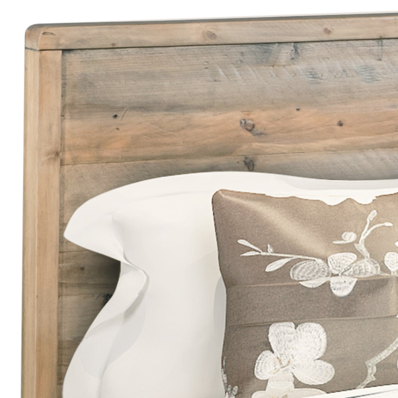 4-Piece Woodland Queen Bedroom Furniture Set in Light Brown - Perfect for Master Bedroom Decor & Cozy Cabin Retreats