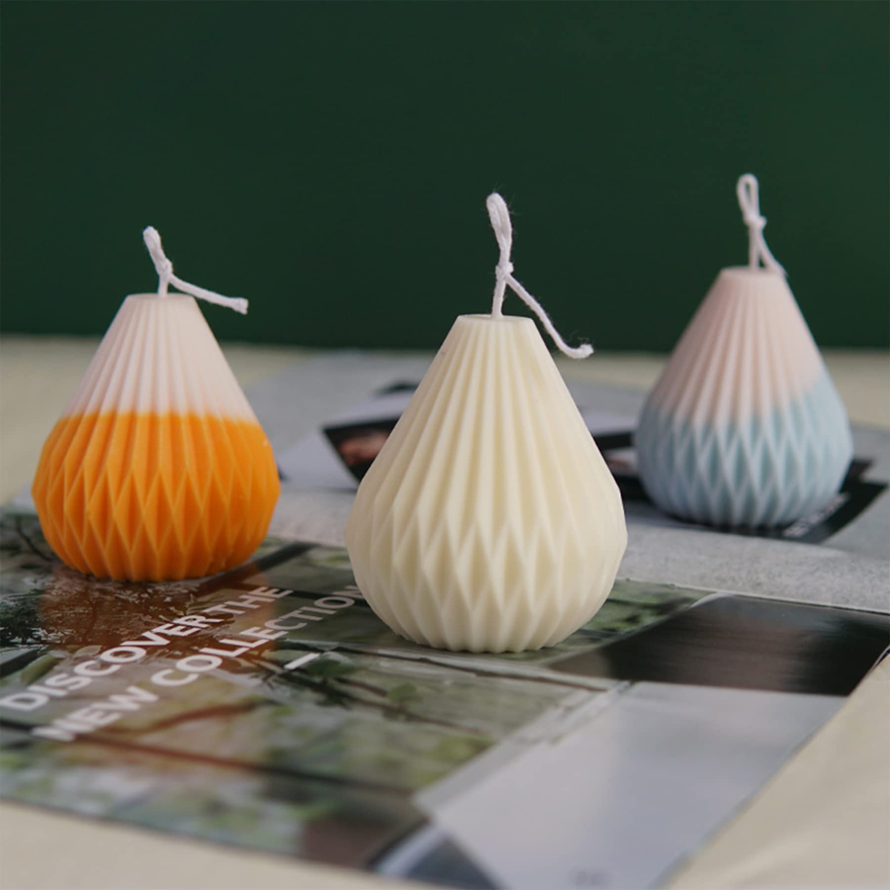 Pear-Shaped Silicone Candle Mold for Aromatherapy Candles, Wax Making, Resin Casting & DIY Crafts – Perfect for Homemade Gifts, Wedding Decor & Relaxation Candles