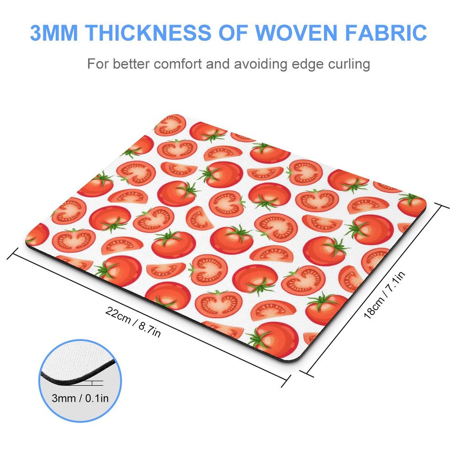 Premium Non-Slip Waterproof Gaming Mouse Pad - Durable Tomato Design for PC & Laptop - 18x22cm Large Size for Home Office & Esports - Perfect for Work, Gaming & Computer Use