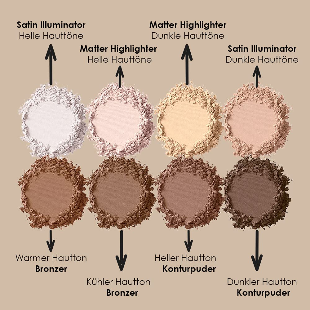 NYX Professional Makeup Highlight & Contour Pro Palette - 6 Shade Face Sculpting Kit for Cheekbones & Jawline | Vegan & Cruelty-Free | Perfect for Everyday Glam & Photo Shoots