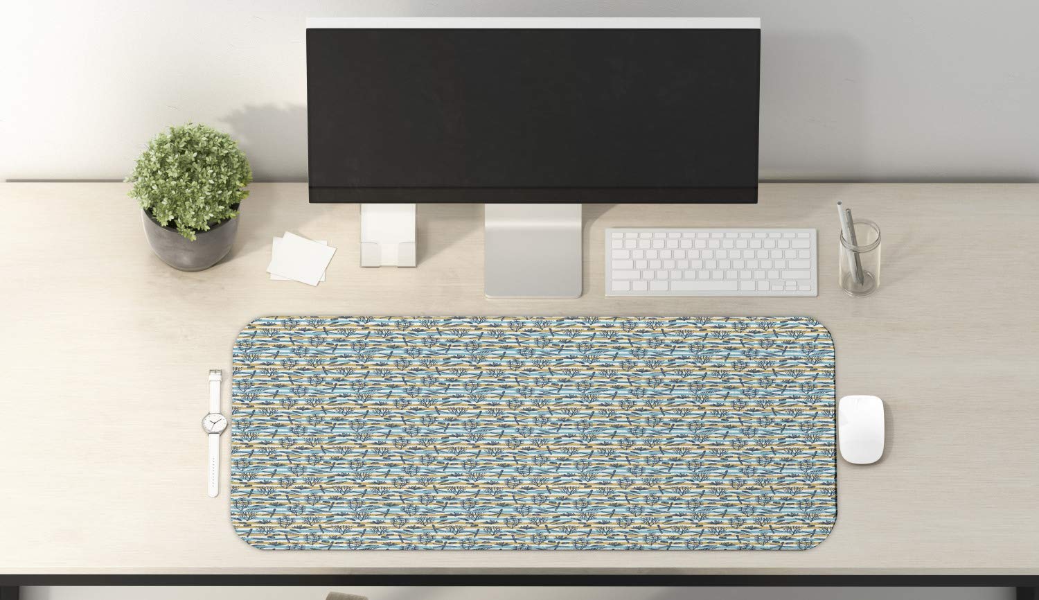 Ambesonne Large Non-Slip Gaming Mouse Pad 31