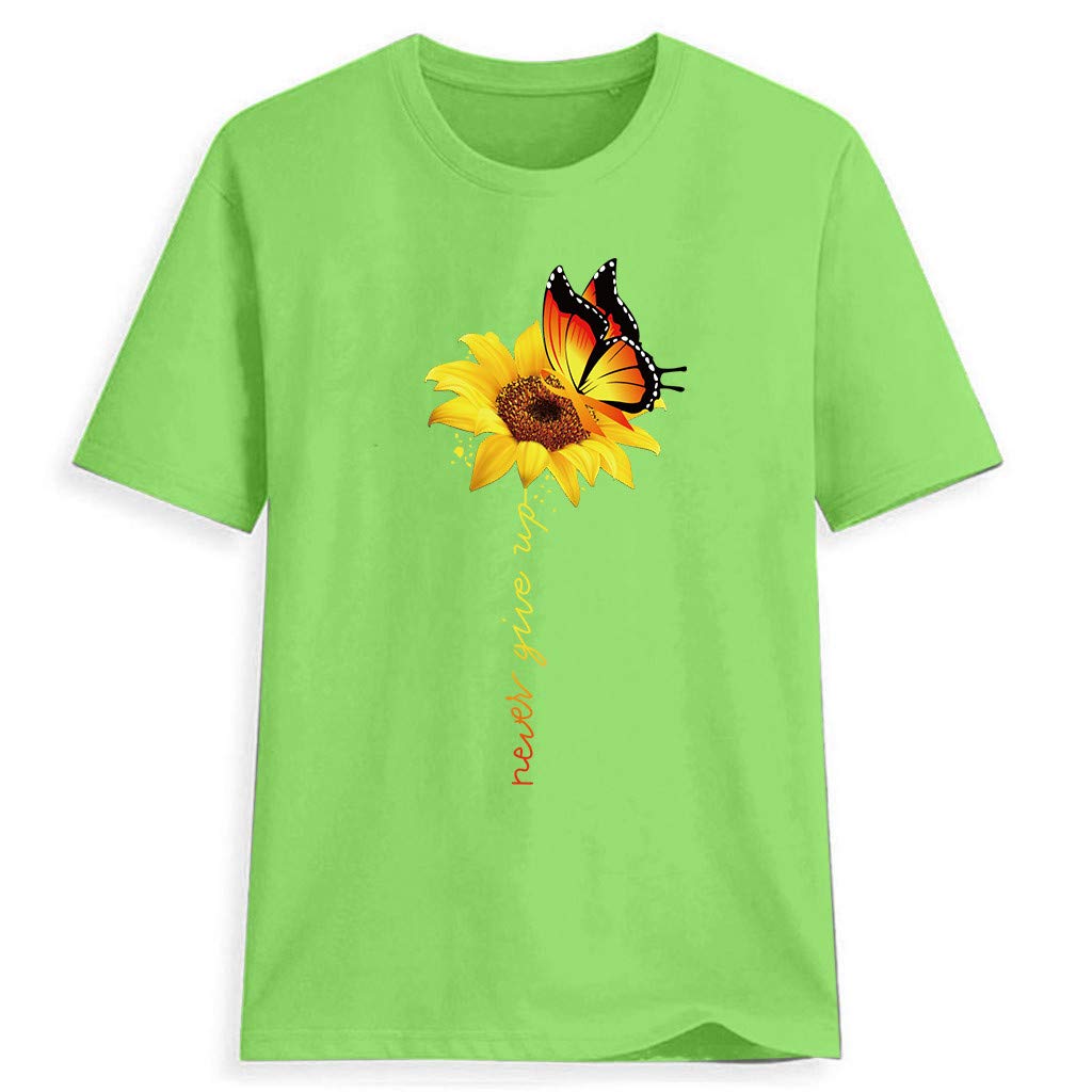 Women's Floral Graphic T-Shirt - Summer Vacation Round Neck Tee - Elegant Flowy Blouse for Jeans | Casual Outfit, Beach Wear, Street Style Fashion