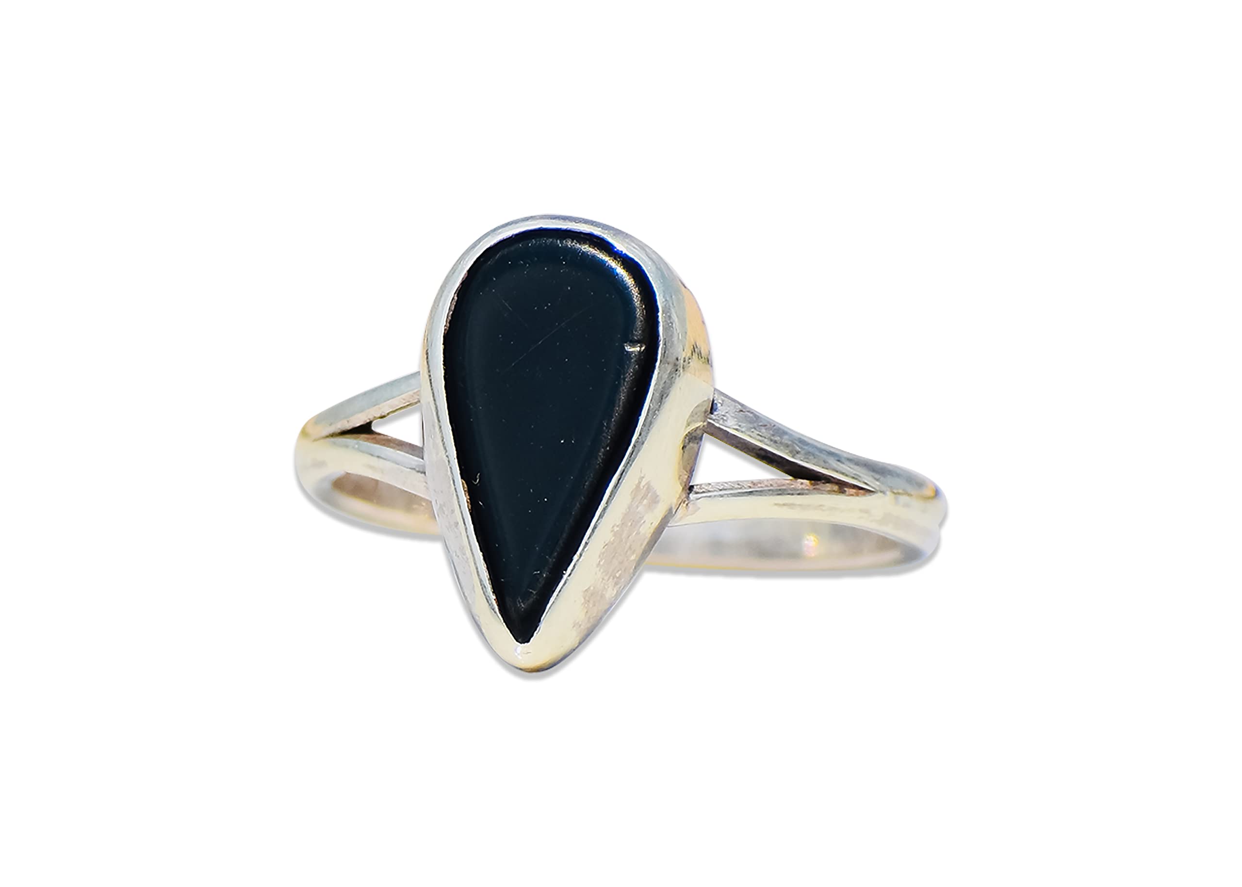 925 Sterling Silver Black Onyx Ring for Women | Handmade Gemstone Jewelry | Elegant Pear Onyx Ring | Perfect Gift for Her | Everyday Wear, Office, Party & Special Occasions