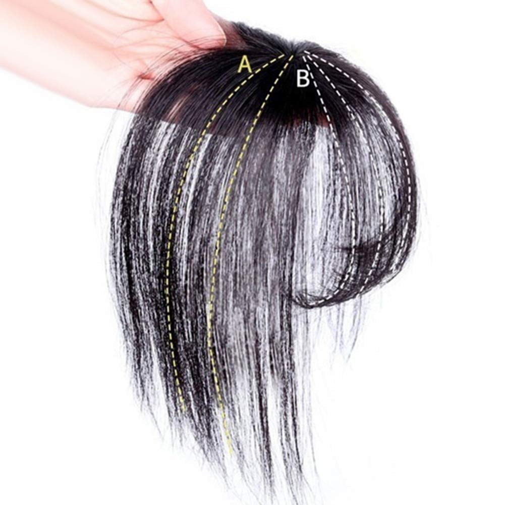 3D Air Fringe Ultra-Thin Seamless Fake Bang Wig Hair Extension - Dark Brown | Fashionable Hairpiece for Cosplay, Costume Parties & Daily Styling