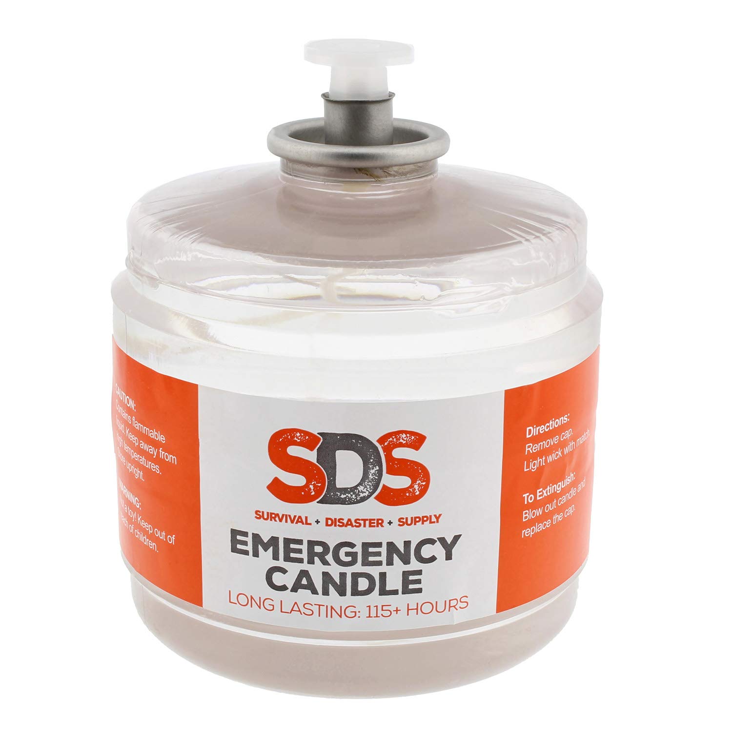 Premium SDS Liquid Oil Candles - 115-Hour Long Burning Votive Candle Fuel for Emergency Survival Kits, Power Outages & Outdoor Camping
