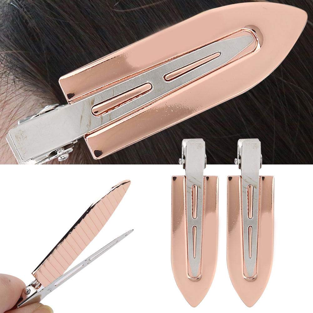 2 Pack Seamless Hair Clips for Bangs - No Crease, No Bend Hairpins for Makeup, Hair Styling & Face Washing - Perfect for Daily Use, Salon & Home Hair Care