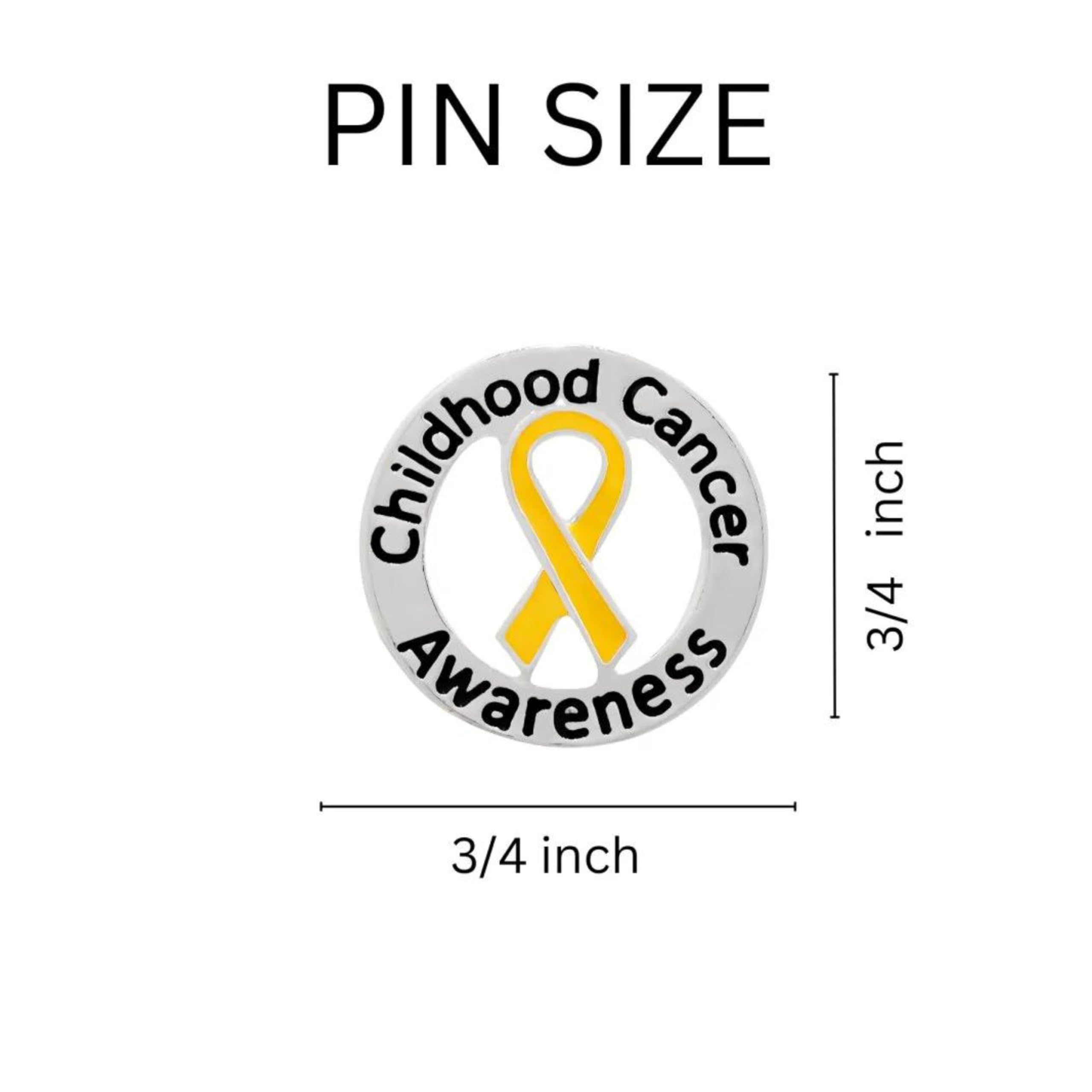 **Wholesale Childhood Cancer Awareness Pins - Gold Ribbon & Butterfly Lapel Pins for Support Groups, Events, Fundraising - Perfect for Gifts, Charity Drives & Awareness Campaigns**