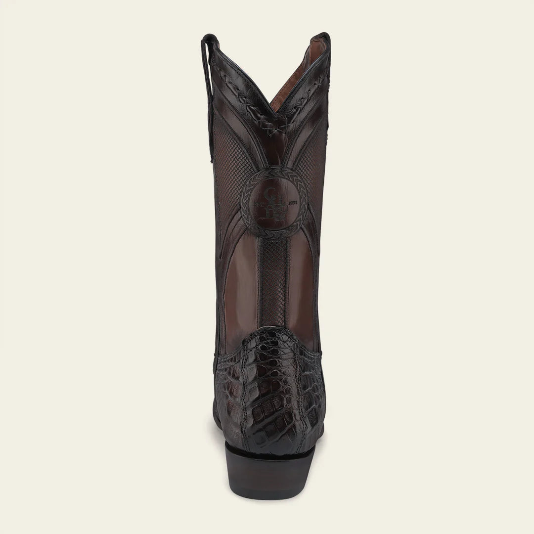 2H0AFY Men's Cuadra Brown Dress Cowboy Caiman Leather Boots - Western Style Riding & Country Fashion for Men