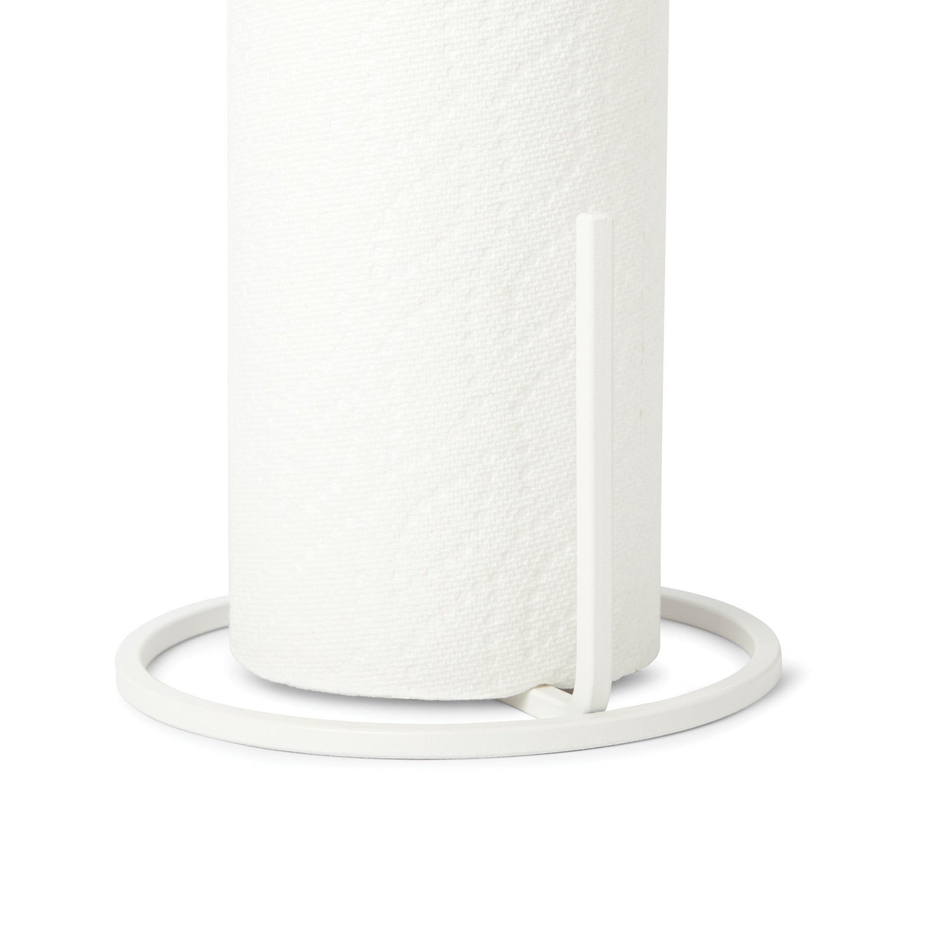 Stainless Steel Squire Paper Towel Holder - Wall Mount or Countertop, Rustproof & Durable for Kitchen, Bathroom, Office - Easy One-Hand Dispensing