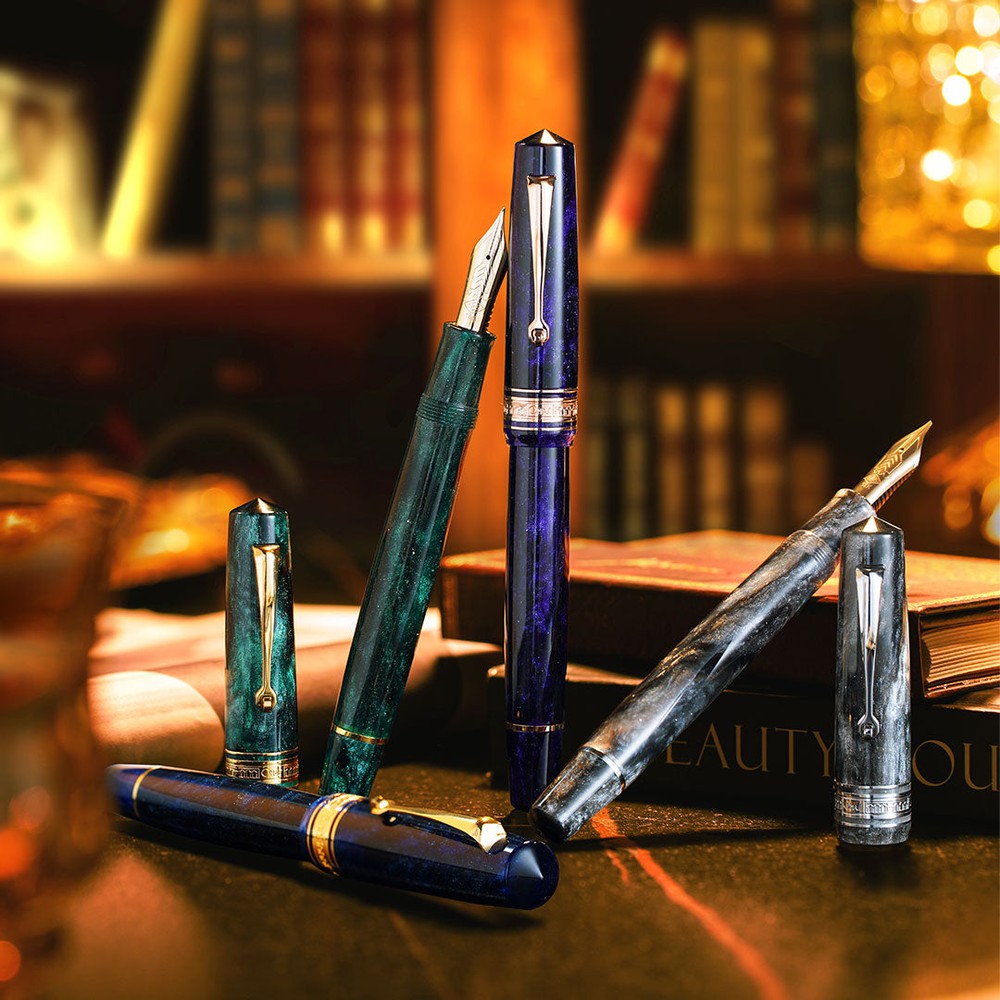 Premium OMAS Bologna Fountain Pen - Luxury Italian Handcrafted Writing Instrument for Calligraphy, Collectors & Gifts - Perfect for Business Signatures, Wedding Invitations & Journaling