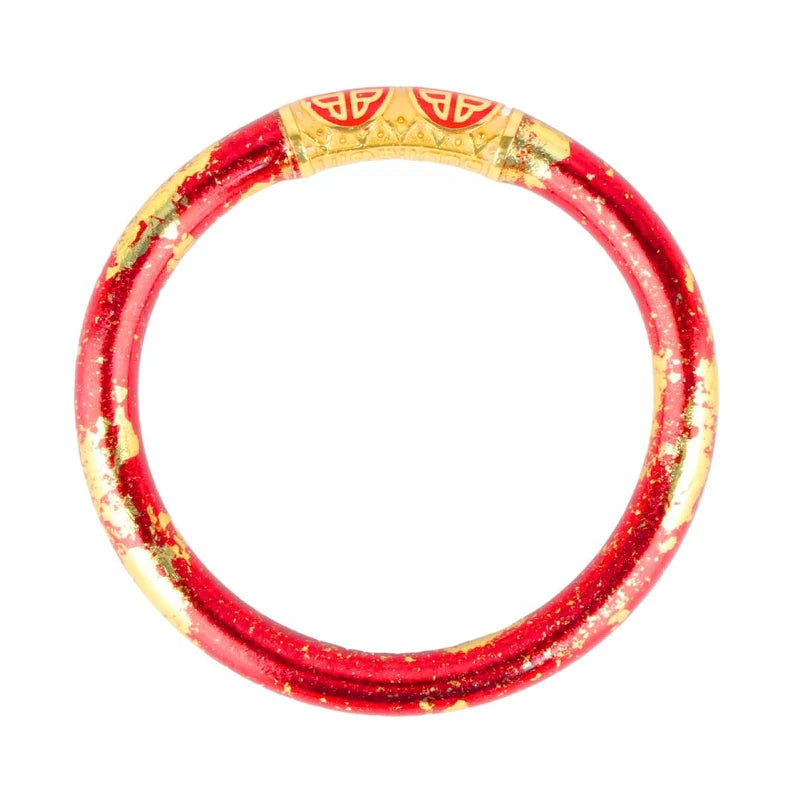 BuDhaGirl KOI Rouge Tzubbie All Weather Bangle - Stylish Waterproof Bracelet for Women, Perfect for Swimming, Travel & Everyday Wear