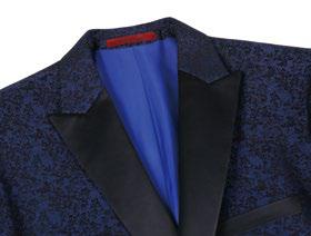 Renoir Dark Blue Slim Fit Tuxedo Blazer for Men - Alessandro Vitello Collection | Formal Wedding Suit Jacket, Business Attire & Evening Wear