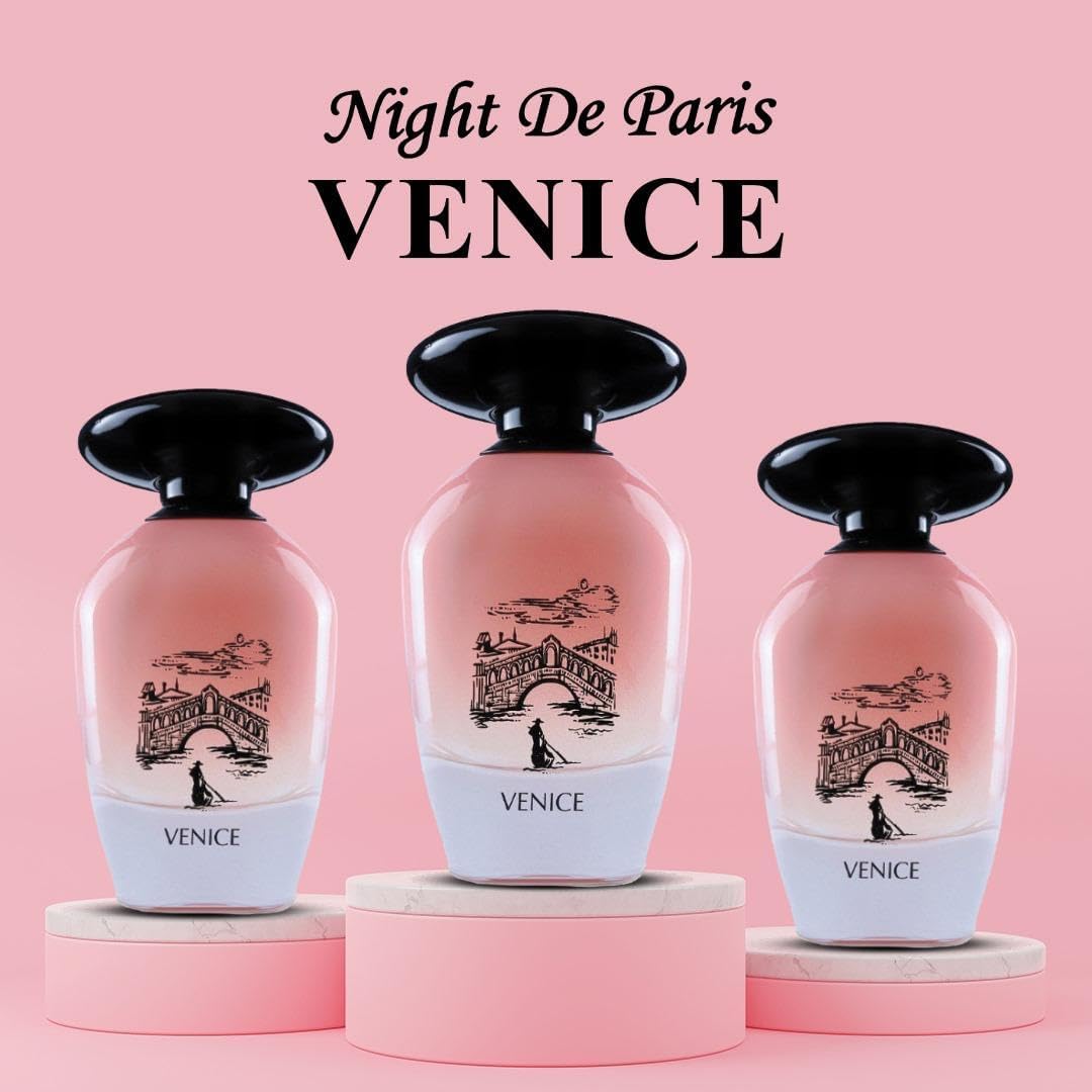 L'Orientale Fragrances Collection Night de Paris Venice Eau de Parfum Tester - 100ml Long-Lasting Perfume with Citrus & Aquatic Notes | Romantic Date Night, Evening Events & Special Occasions