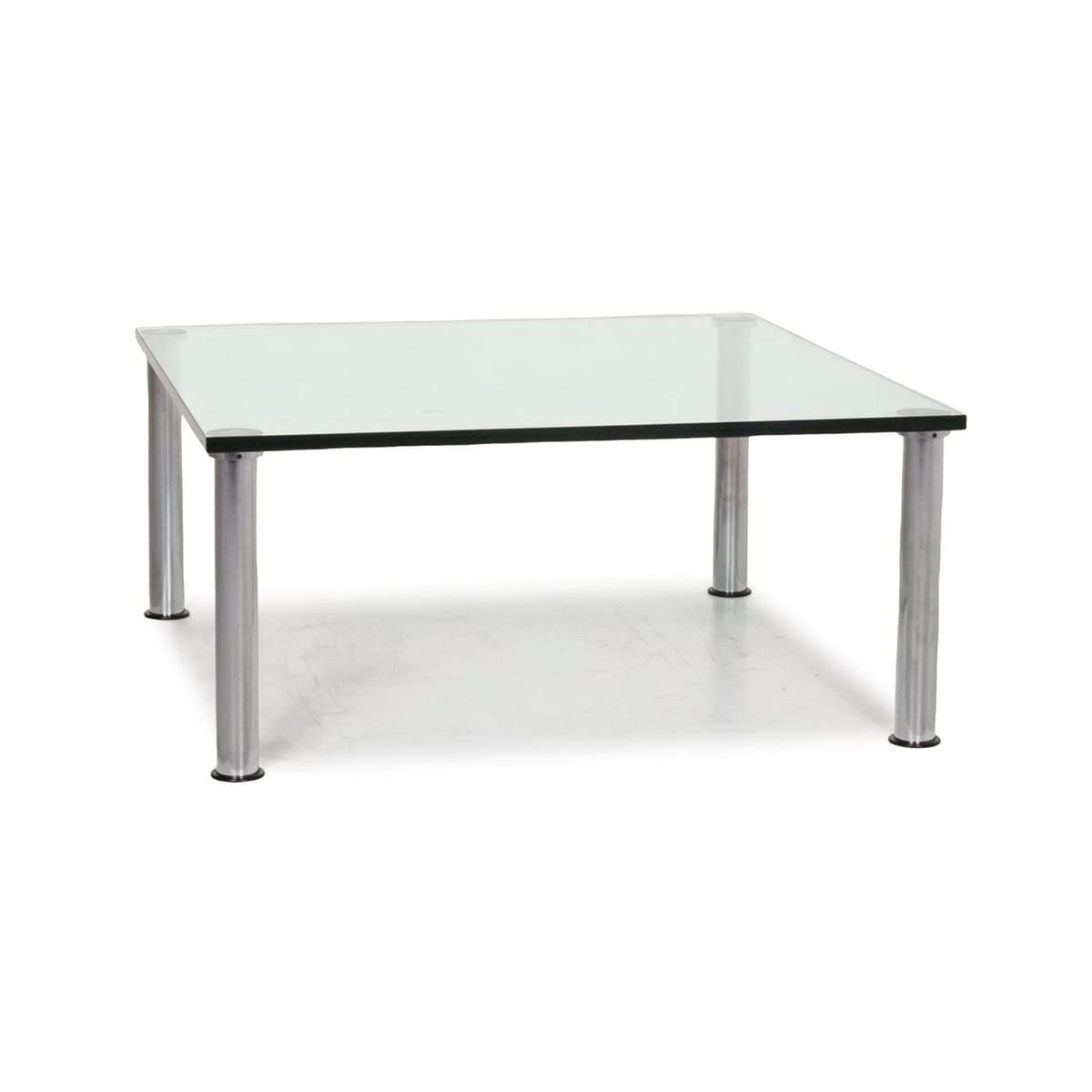 32 Inch Clear Square Glass Table Top by Fab Glass and Mirror - Tempered Safety Glass for Dining Room, Living Room, Office or Outdoor Patio Furniture