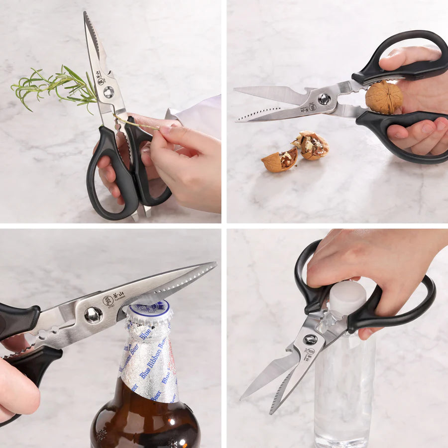 Heavy Duty Utility Shears - Professional Grade Stainless Steel Scissors for Cutting Fabric, Leather, Cardboard | Perfect for Sewing, Crafts, DIY Projects & Home Use