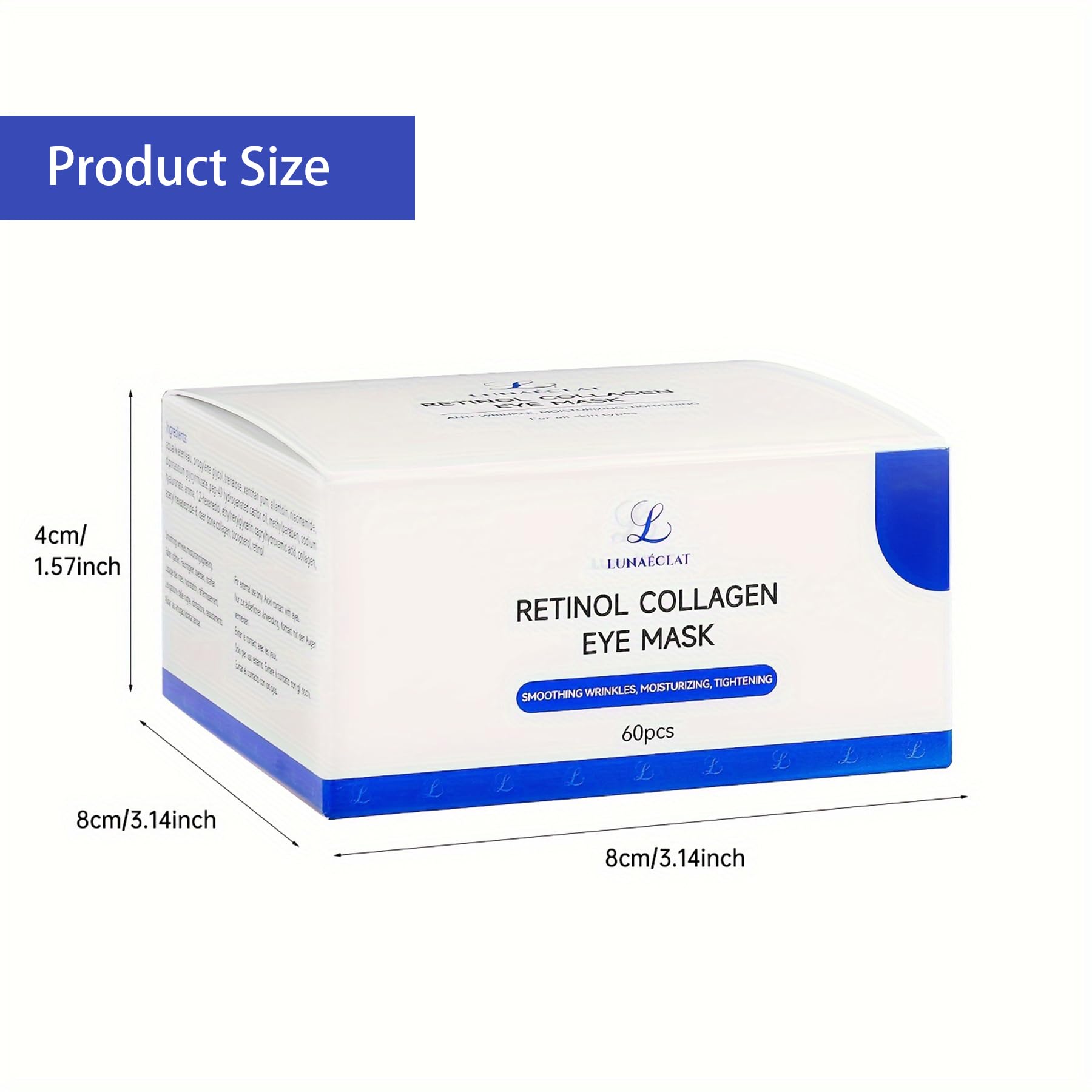 **Retinol Collagen Eye Masks (30 Pairs, Gold) – Anti-Wrinkle & Brightening Under Eye Treatment for Dark Circles & Puffiness – Skincare for Men & Women – Perfect for Night Routine & Travel**