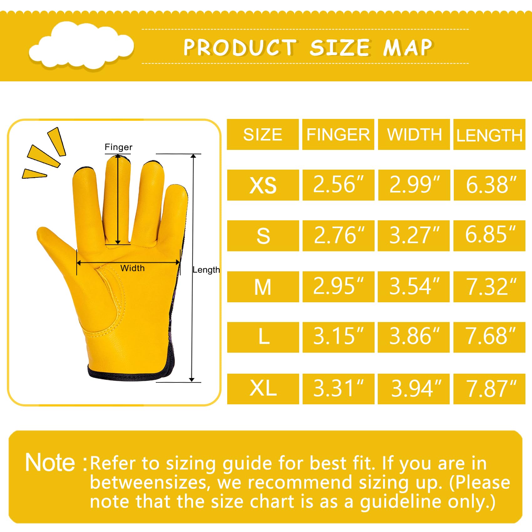 Kids Leather Gardening Work Gloves - Safety Gloves with Reflective Breathable Design for Children (1-2 Years Old, X-Small, Black) - Perfect for Outdoor Activities, Gardening & Yard Work