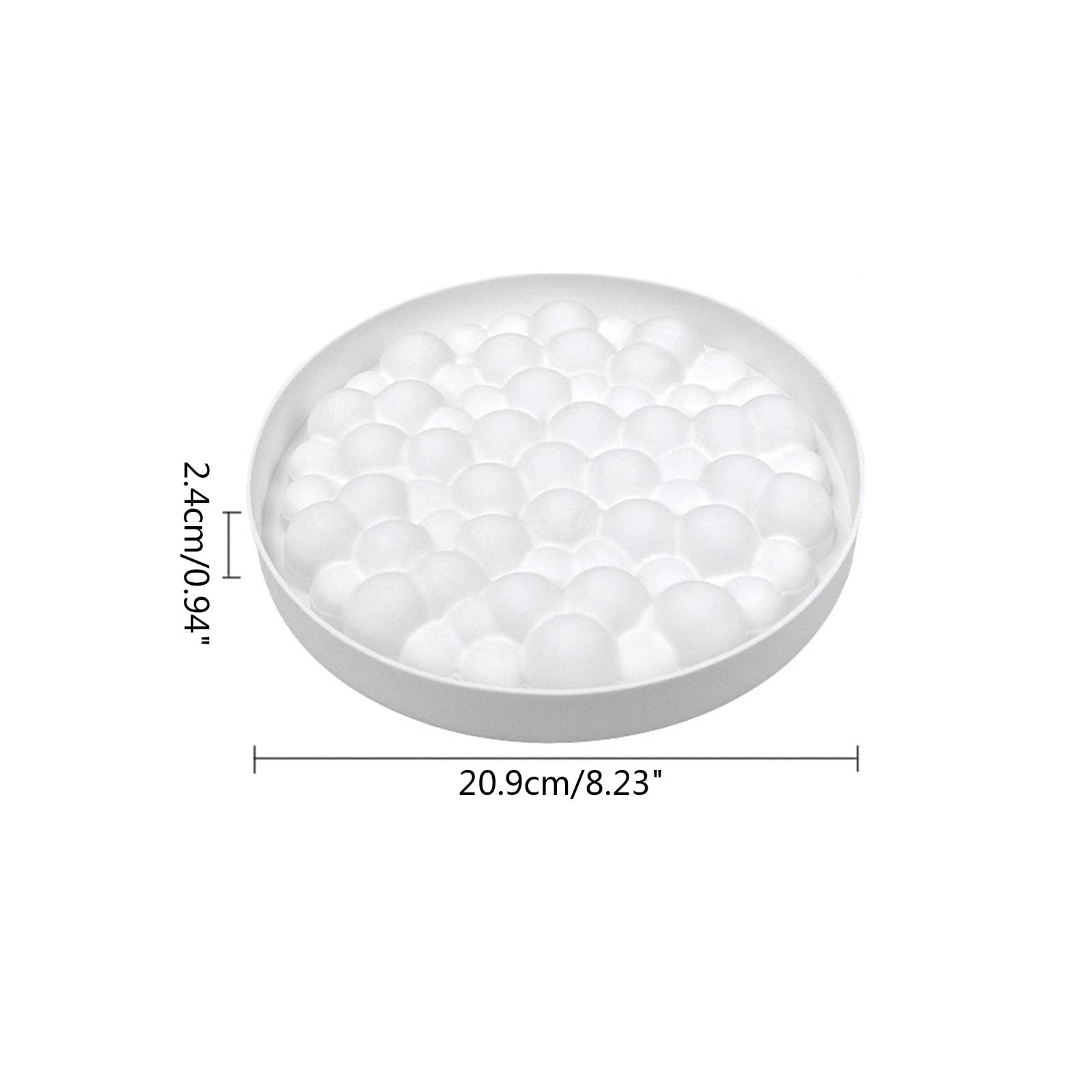Round Bubble Silicone Mold for Cake Decorating - Fondant & Chocolate Border Mould - Baking Tools & Kitchen Accessories for DIY Desserts, Wedding Cakes, Birthday Parties