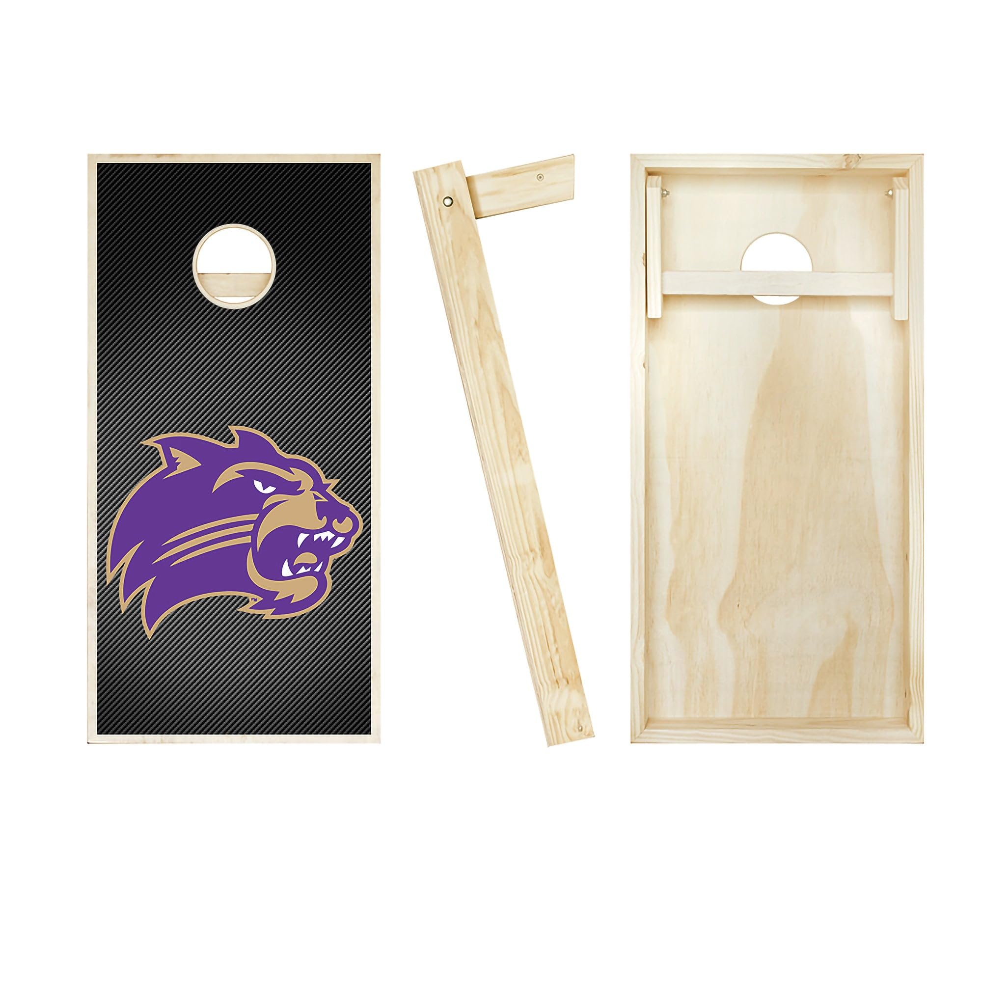 Skip's Garage Western Carolina Slanted Cornhole Board Set - Team Logo Design - Regulation Size Cornhole Game for Tailgating, Backyard Parties & Outdoor Events