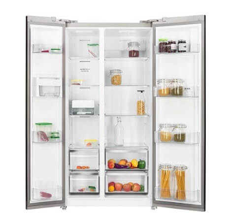 Electrolux ESE5401A SSG 499L UltimateTaste 700 Side by Side Refrigerator - Energy Efficient Stainless Steel French Door Fridge with Spacious 499L Capacity for Modern Kitchens