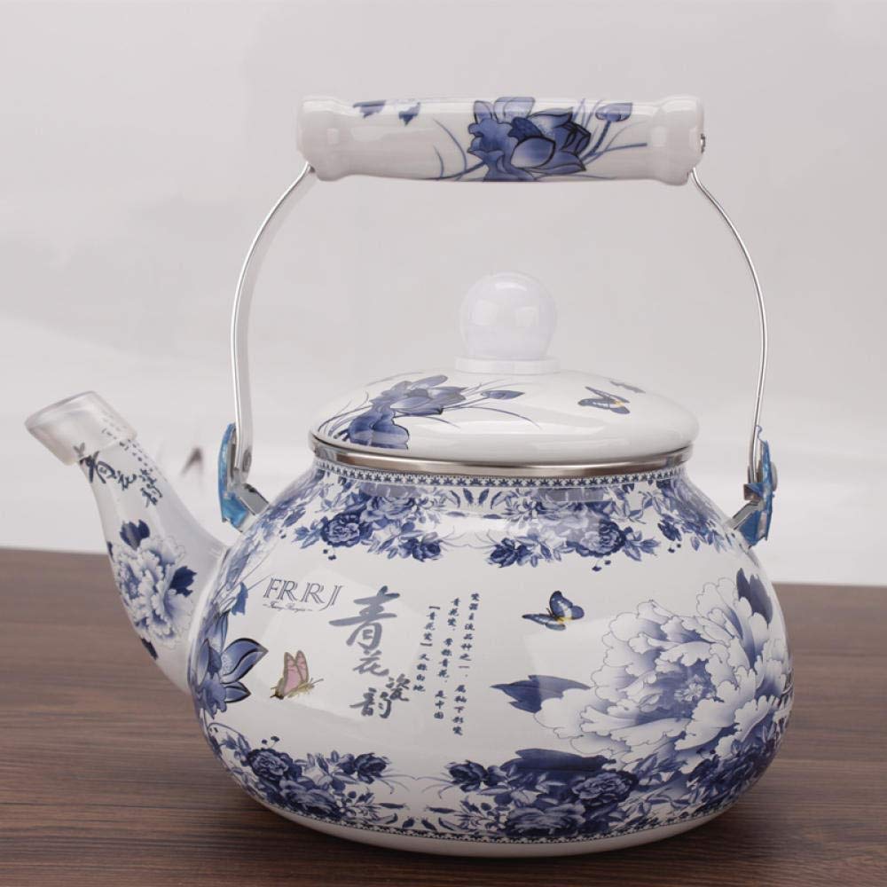 Premium Enameled Tea Kettle Set - YF-CHEN Elegant Teapot & Tea Jug for Brewing Loose Leaf Tea | Perfect for Home, Office, and Outdoor Tea Ceremonies