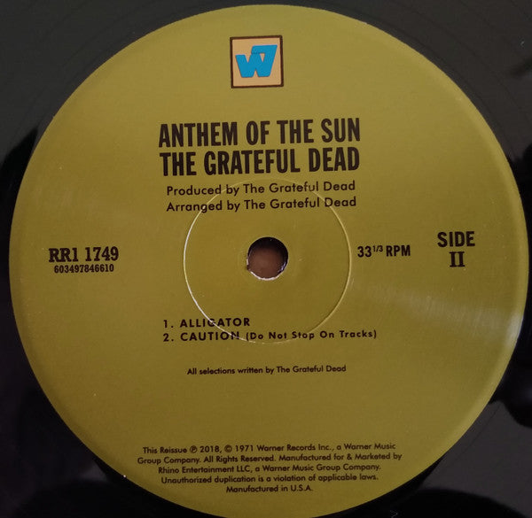 The Grateful Dead - Anthem Of The Sun Vinyl LP Album (Limited Edition 180g Remastered Mint Condition) - Perfect for Record Collectors & Classic Rock Fans