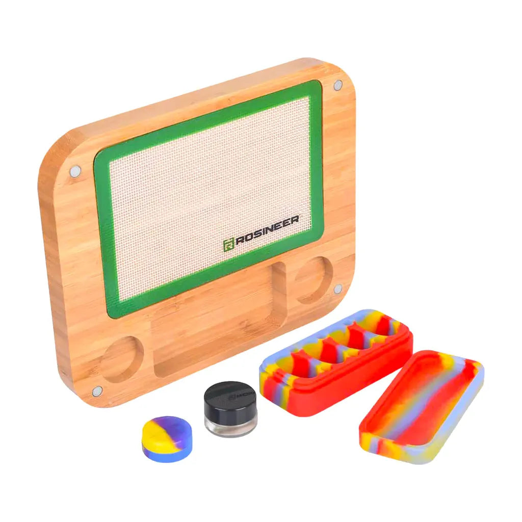 Premium Rosineer Bamboo Wax Organizer Kit - 3-Tier Storage Box for Candle Making & Wax Melts | Perfect for DIY Crafts, Home Decor & Aromatherapy