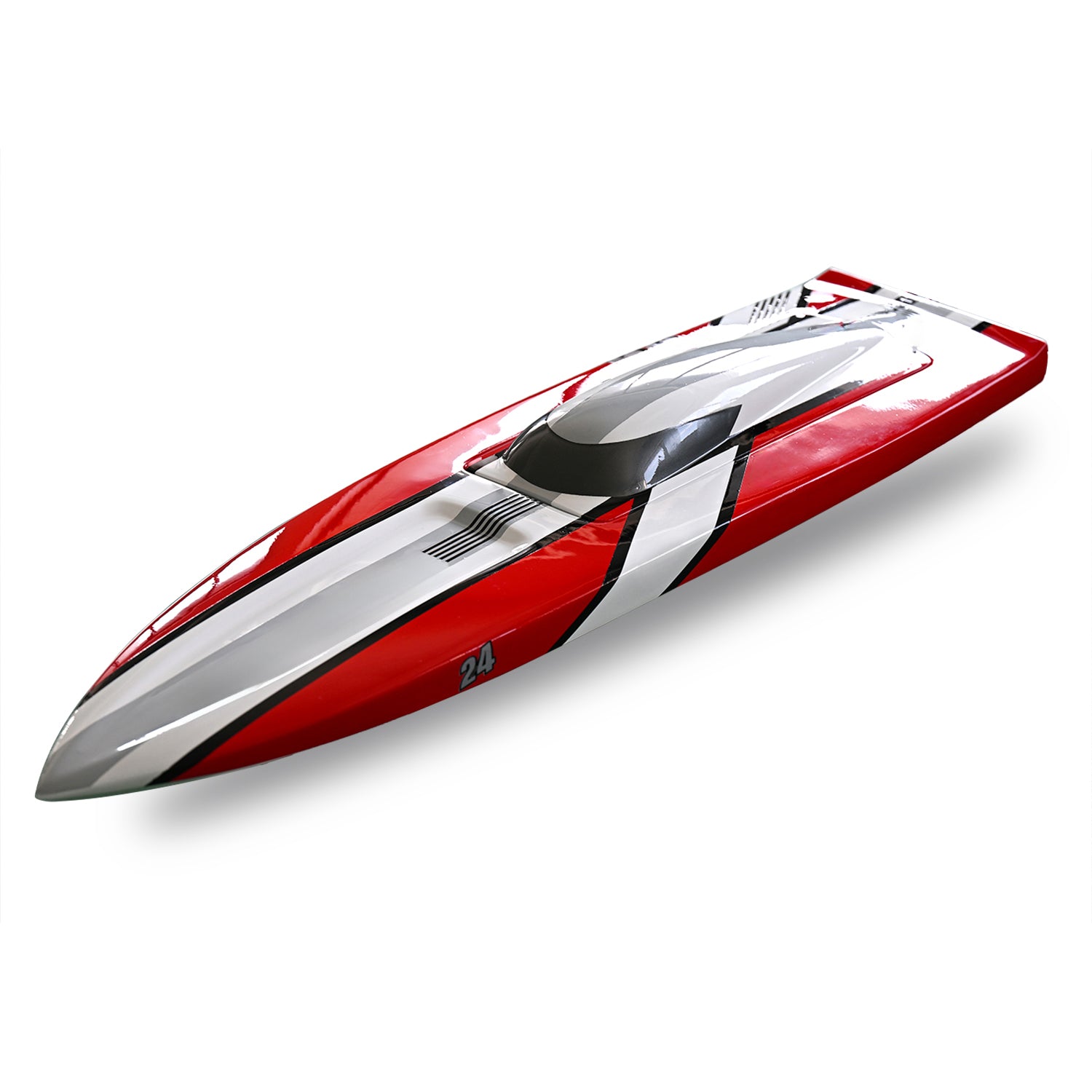 24X Remote Control Prepainted RC Boat Hull - Kevlar Electric Vessel Kit for Advanced Players | Fast Shipping | Perfect for Racing, Pond Sailing & Hobby Competition