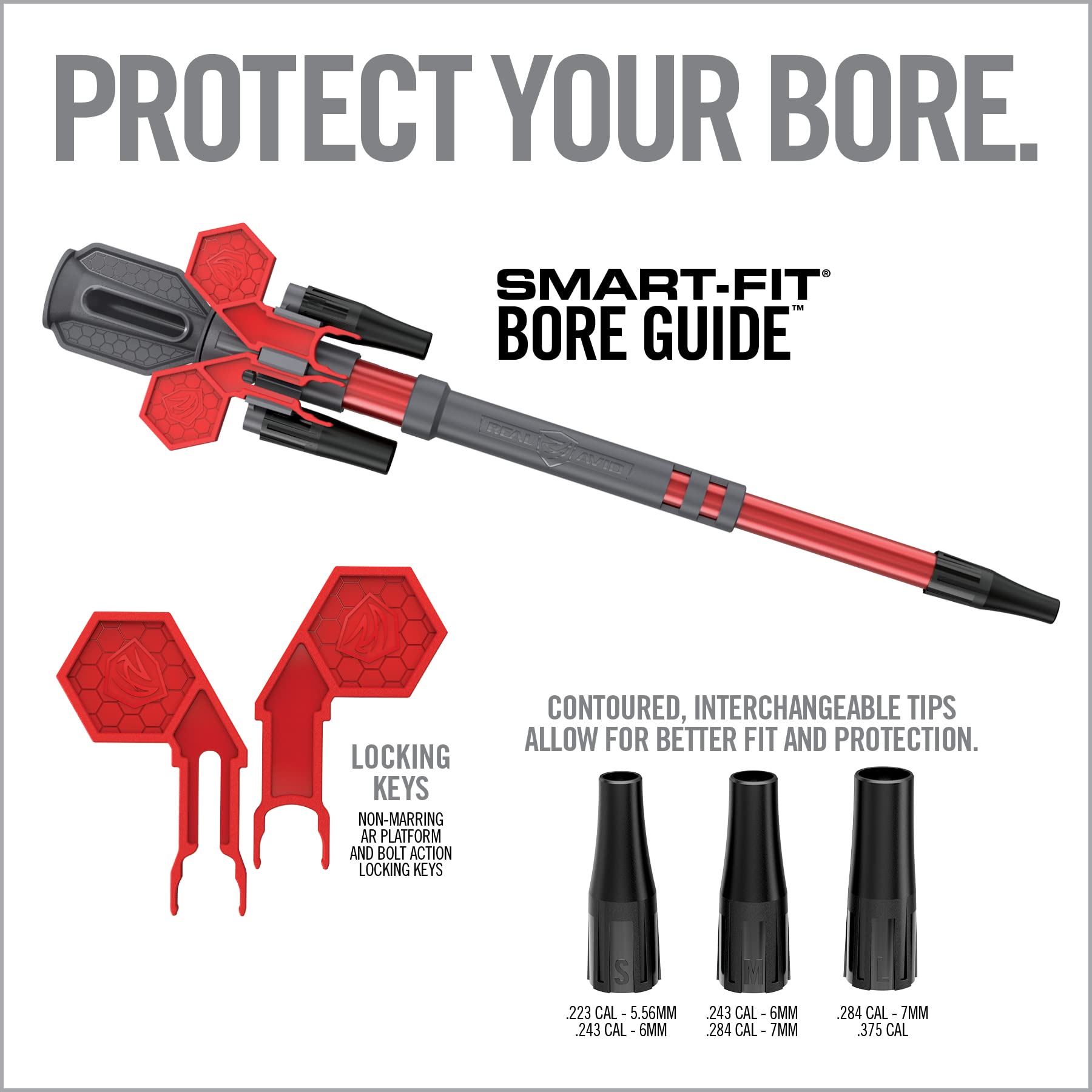 Real Avid Smart-Fit Bore Guide - 3 Tips for Gun Cleaning & Rod Alignment | Precision Firearm Maintenance Tool