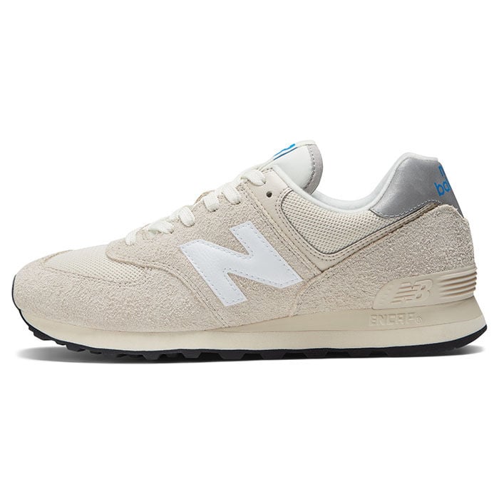 New Balance 574 Sneakers for Men & Women - Lightweight Comfortable Running Shoes (Alloy/White) - Perfect for Jogging, Gym Workouts & Casual Wear