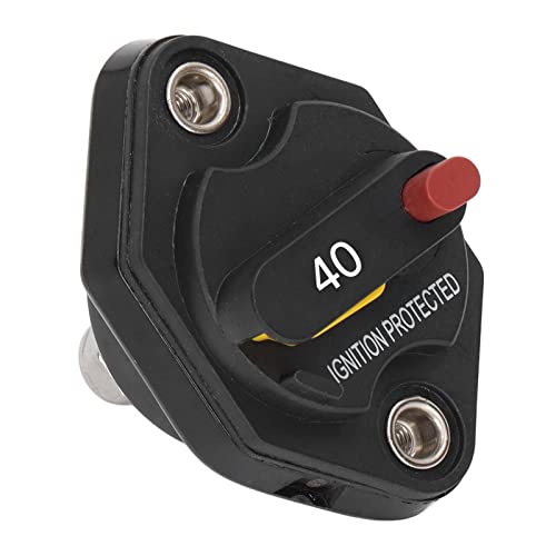 High Amp Circuit Breaker - 12V/24V Auto Reset Overcurrent Protector for Cars, Trucks & Marine - Heat Resistant & Waterproof - Perfect for Automotive Electrical Systems & Boat Wiring Protection
